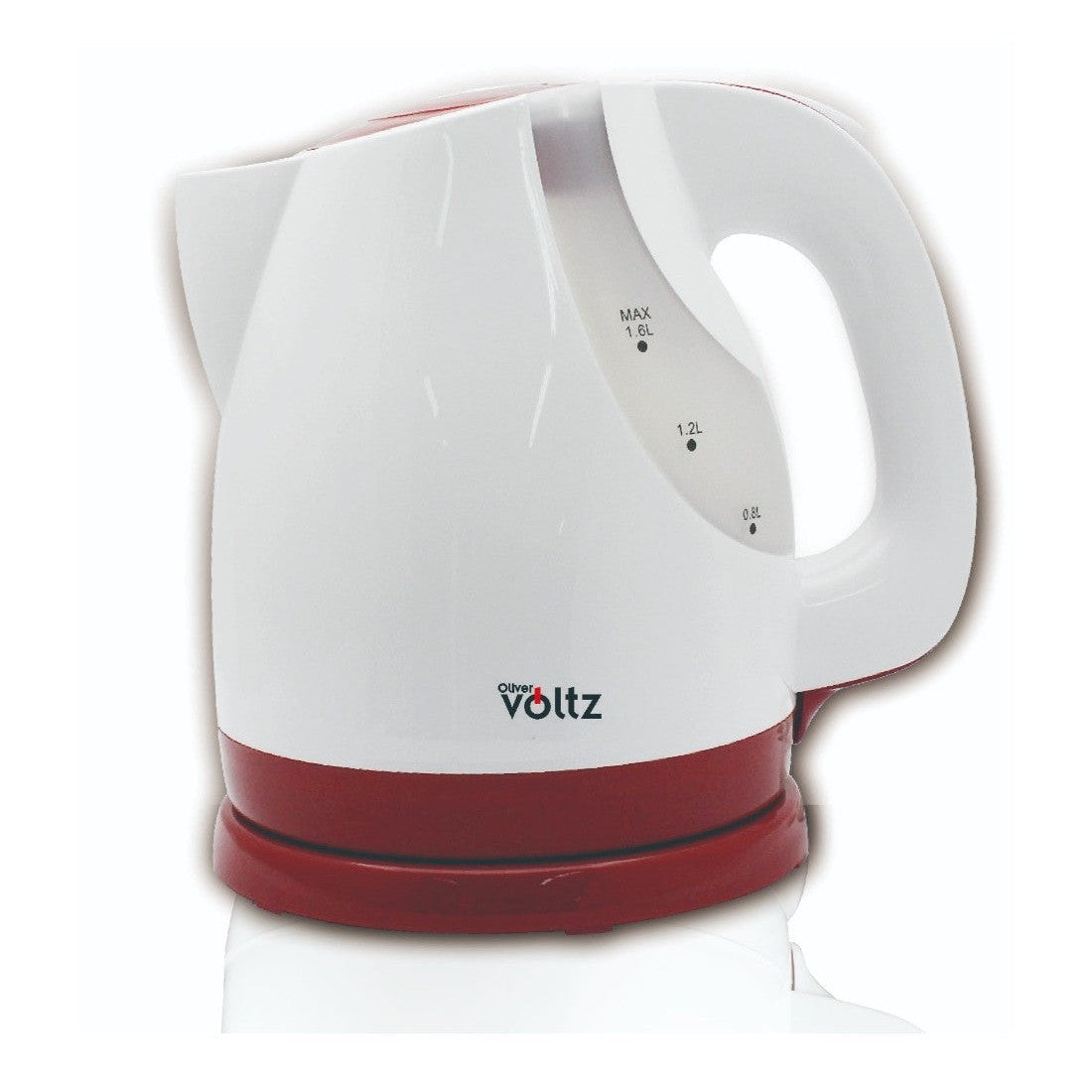 Fierbător Electric Oliver Voltz, 1.6L, Alb/Roșu