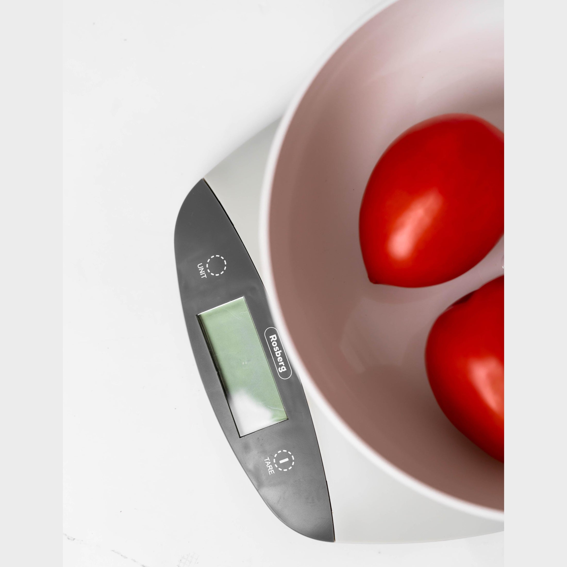 Cântar electronic bucătărie Rosberg, 5kg, Alb/Gri