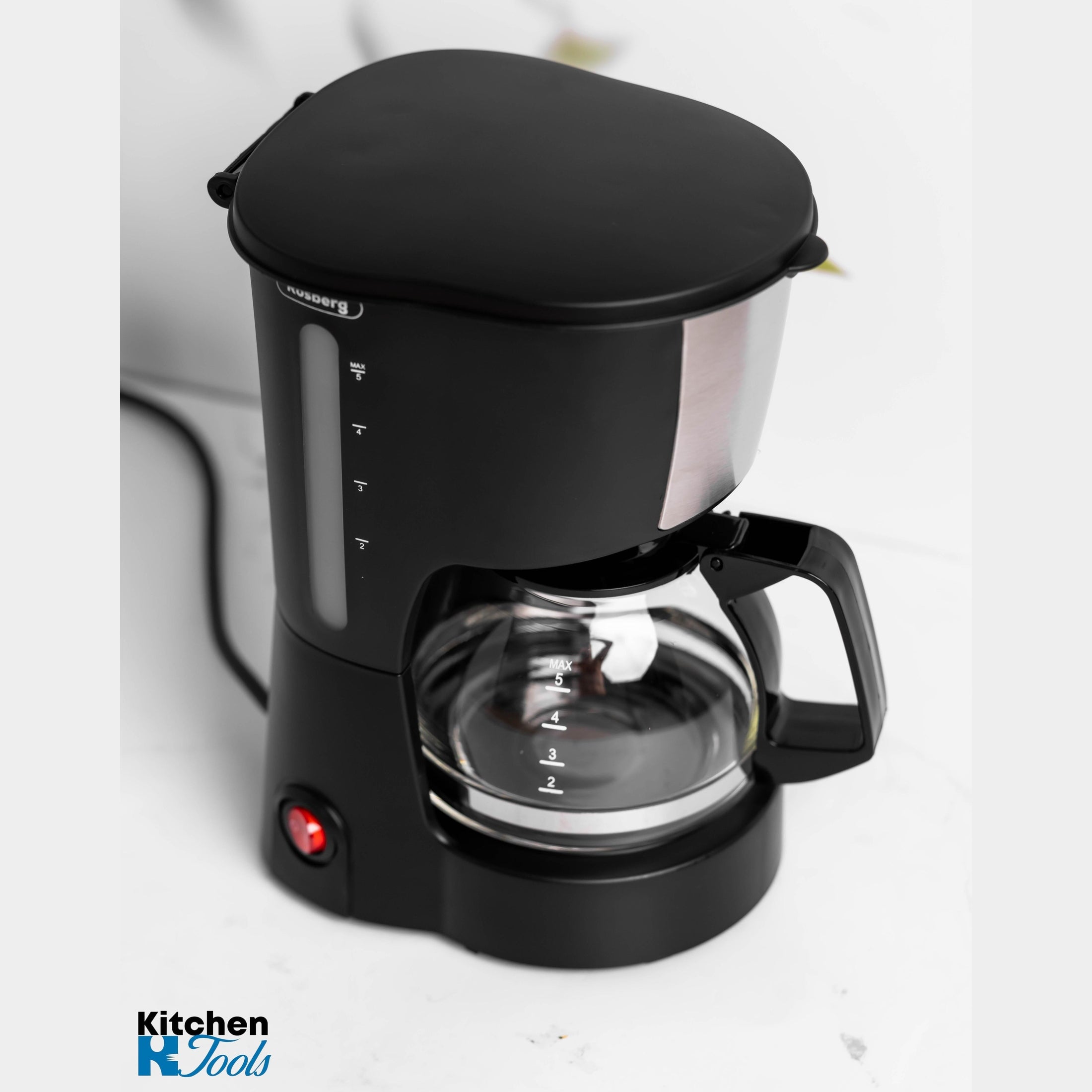 Aparat de cafea Rosberg 600ml, cu filtre și carafă