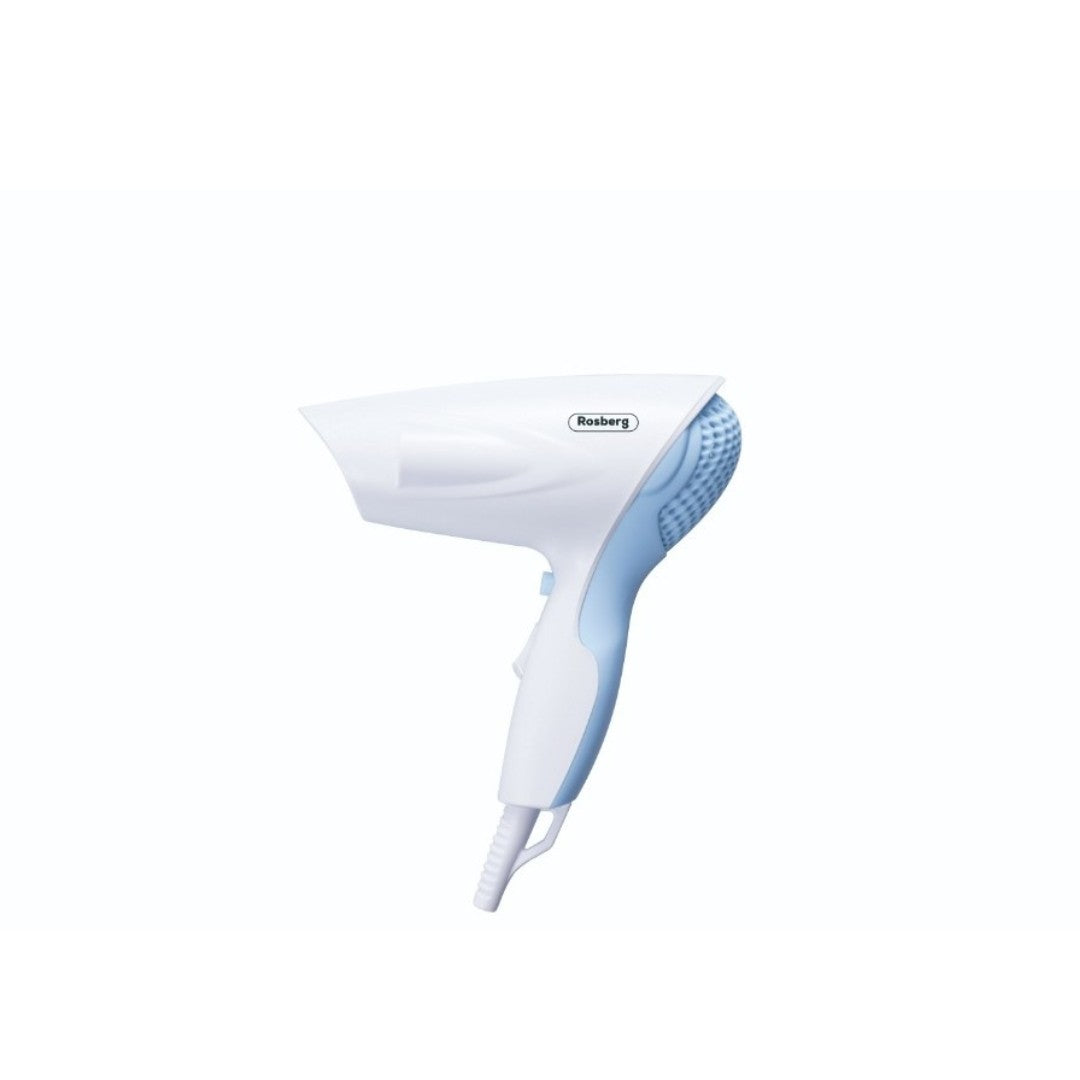 Uscător de păr Rosberg, Alb/Albastru, 1200W