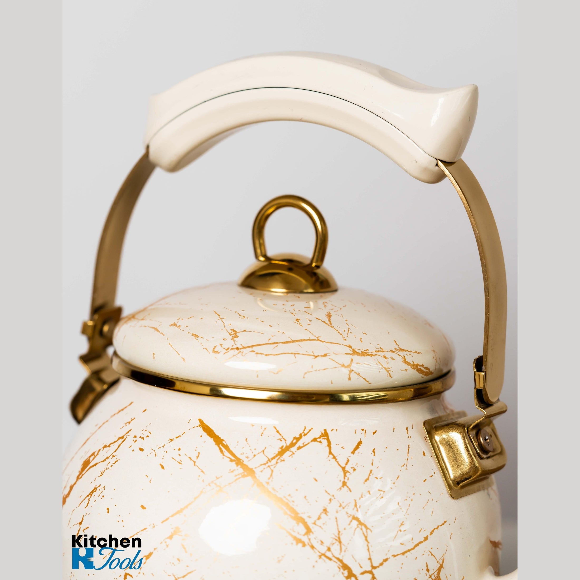 Ceainic emailat Goldmann 2.5L, bej