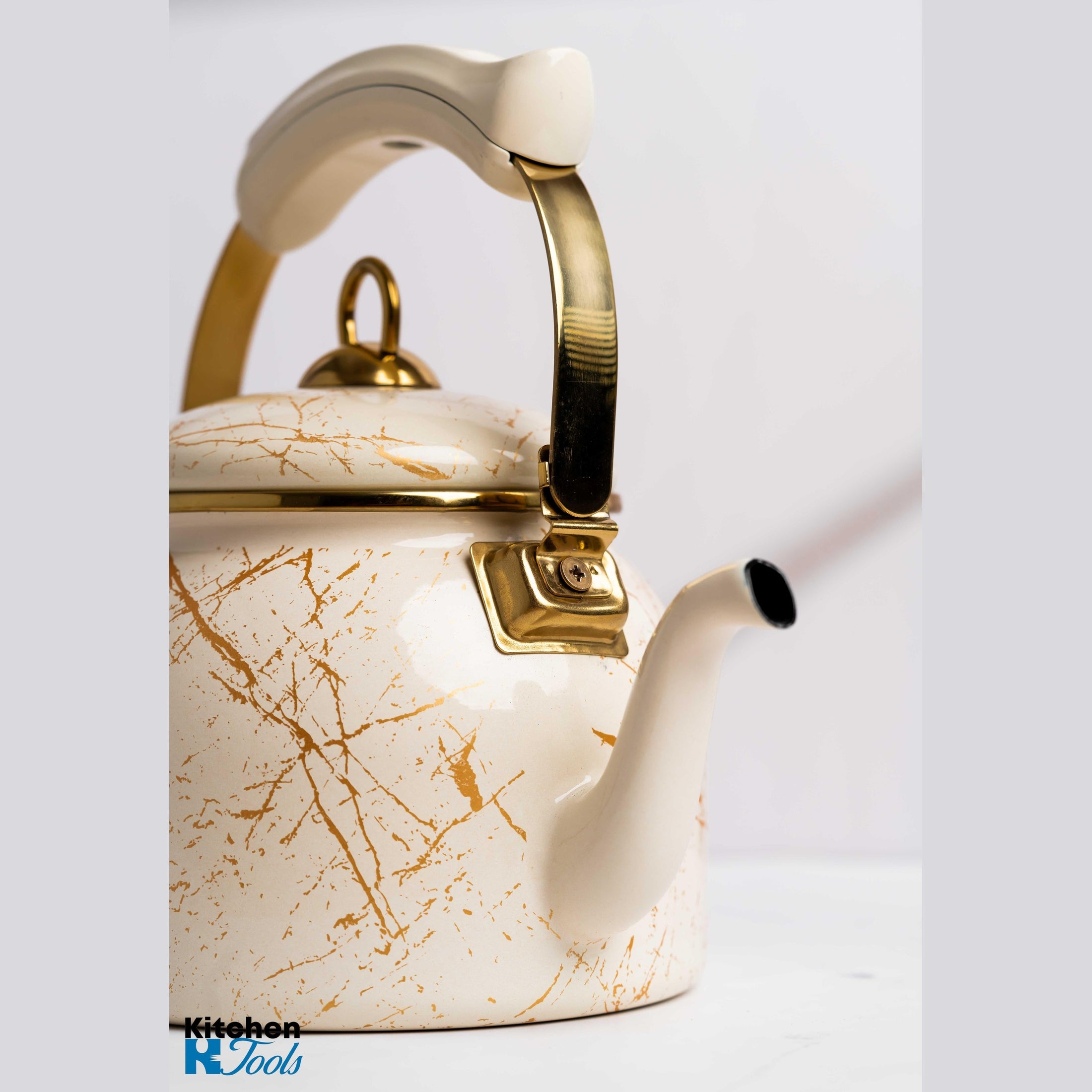 Ceainic emailat Goldmann 2.5L, bej