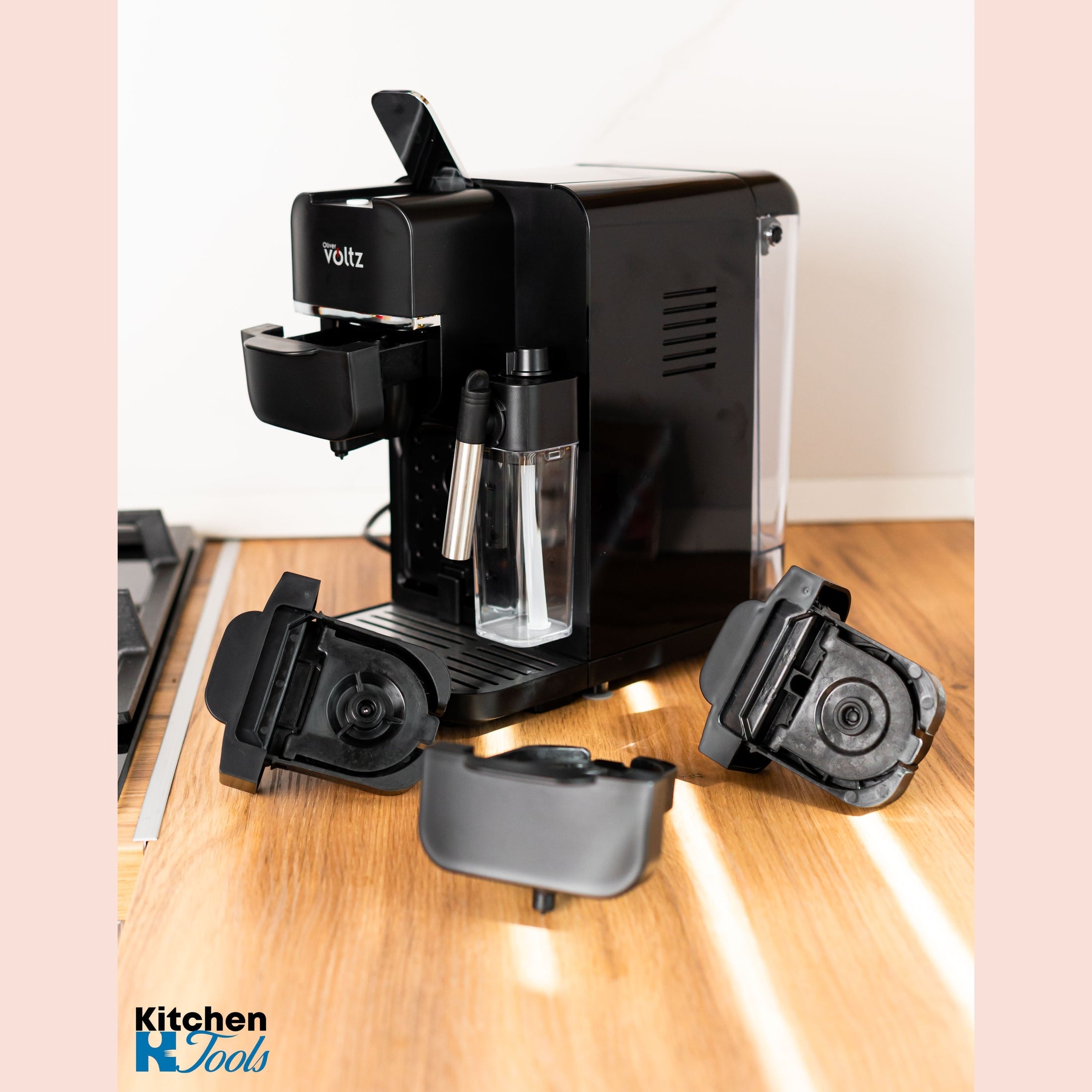 Espressor electric 5-in-1 Oliver Voltz, negru, 1350W
