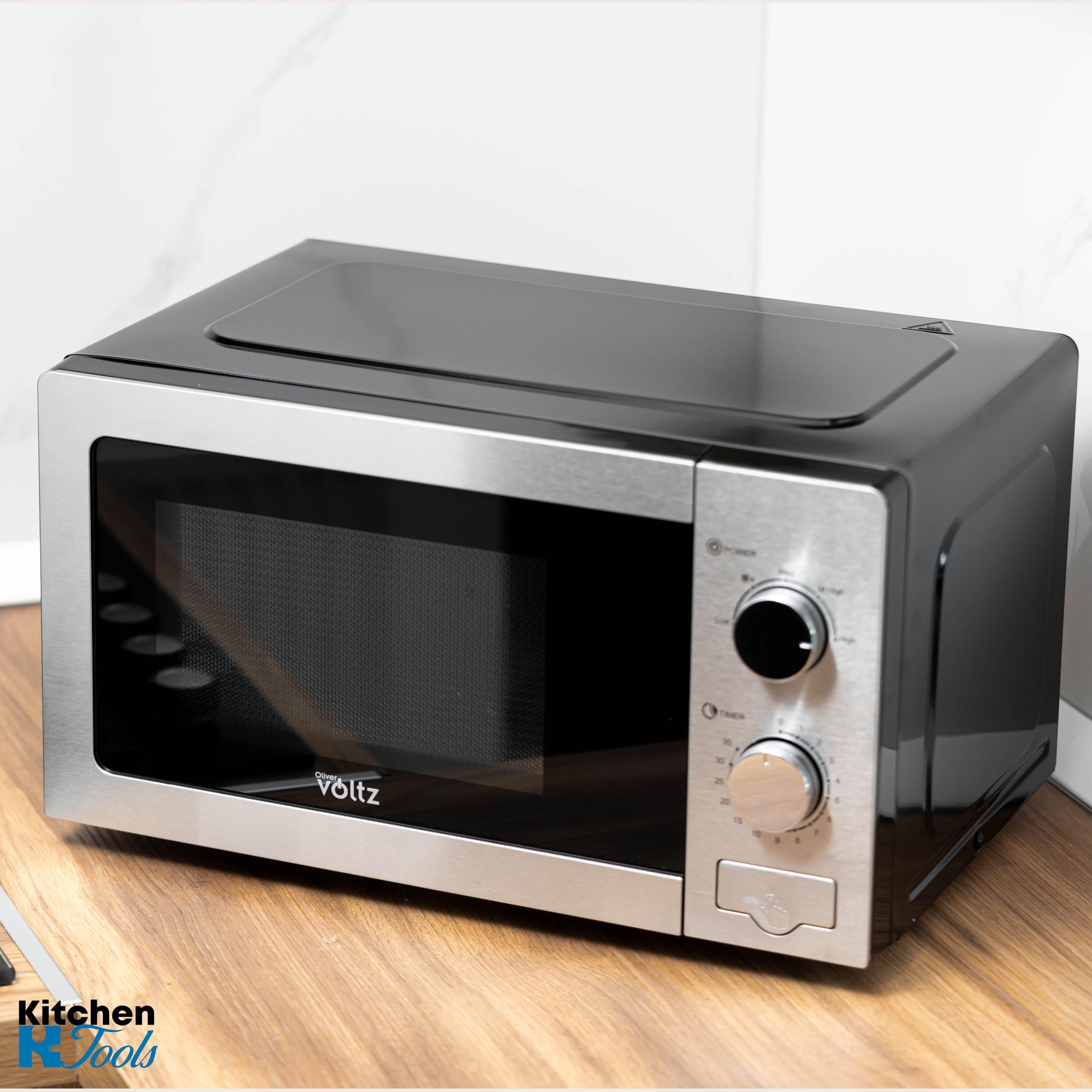 Cuptor cu microunde Voltz, gri, 700W, 20 litri