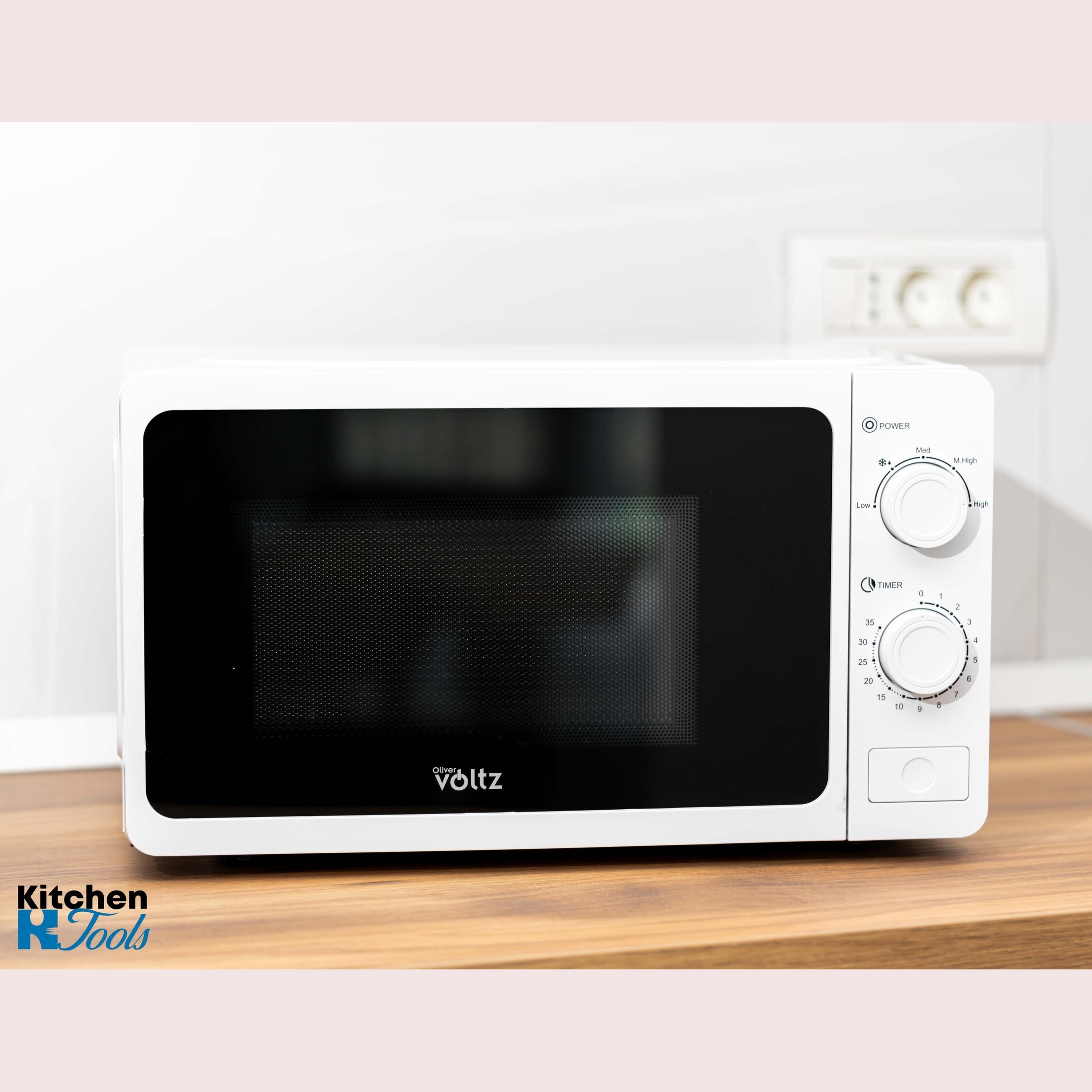 Cuptor cu Microunde Voltz 700W, 20L, Alb
