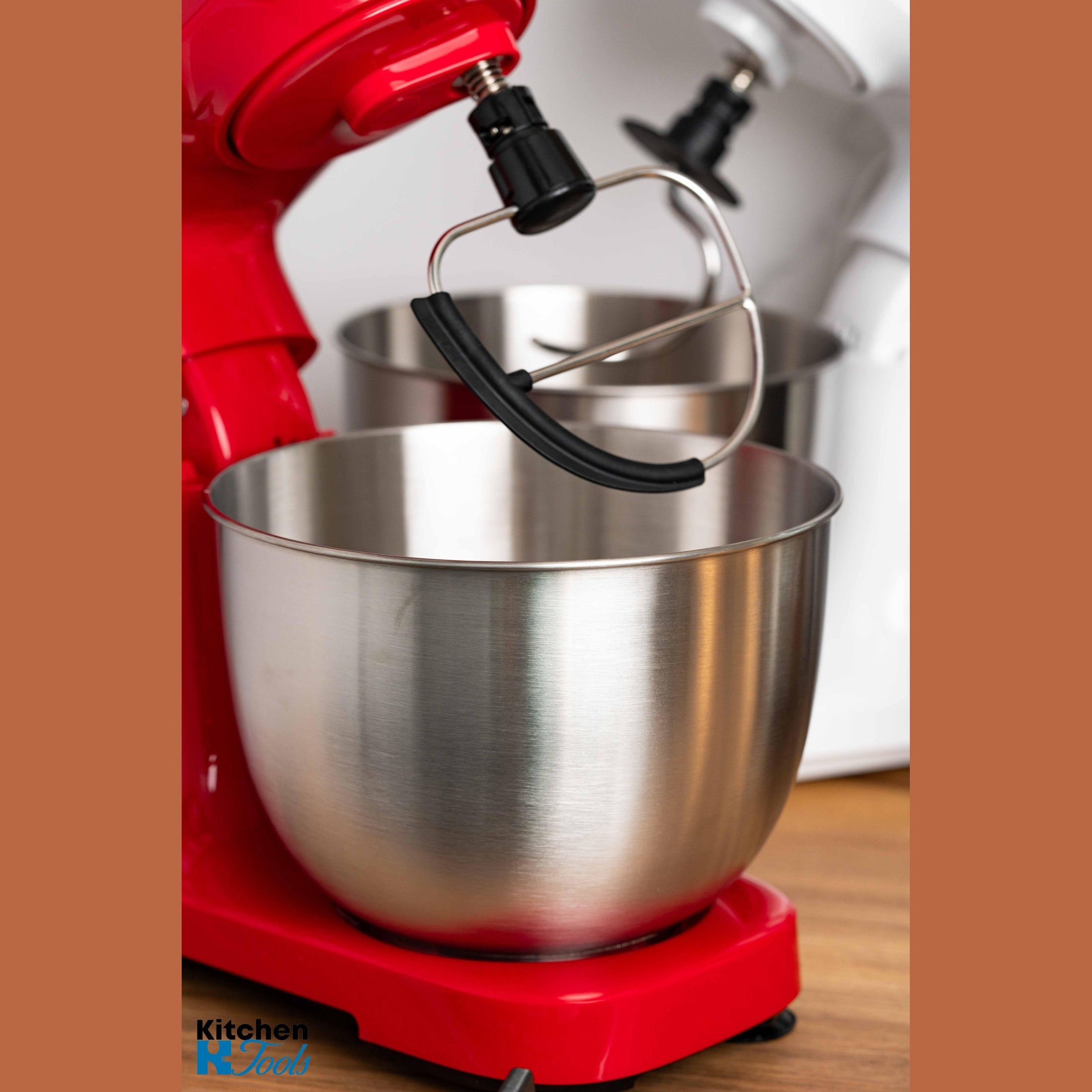 Mixer Planetar Oliver Voltz, 3.5L, 800W, roșu