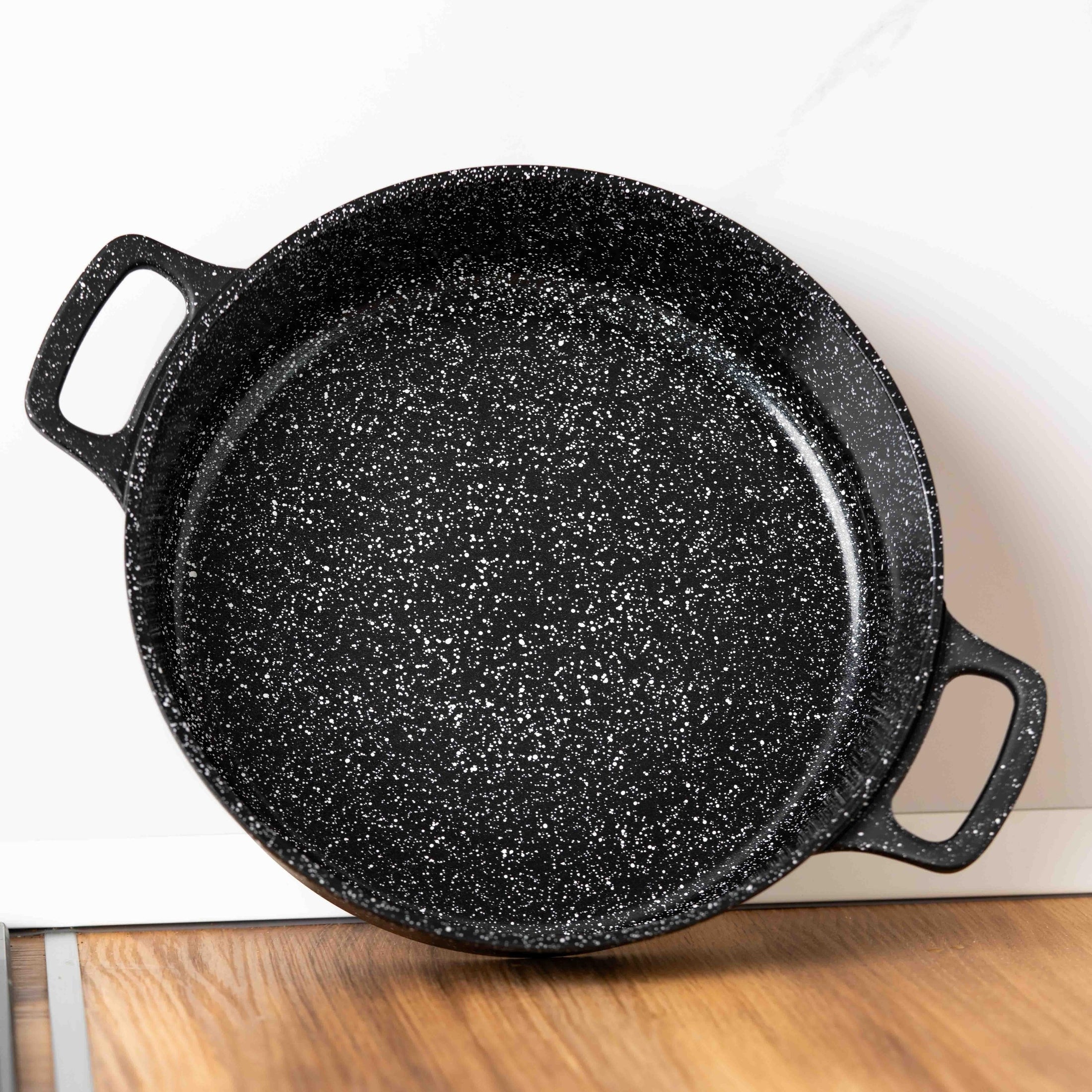 Cratită joasă din aluminiu Goldmann, 28cm cu capac