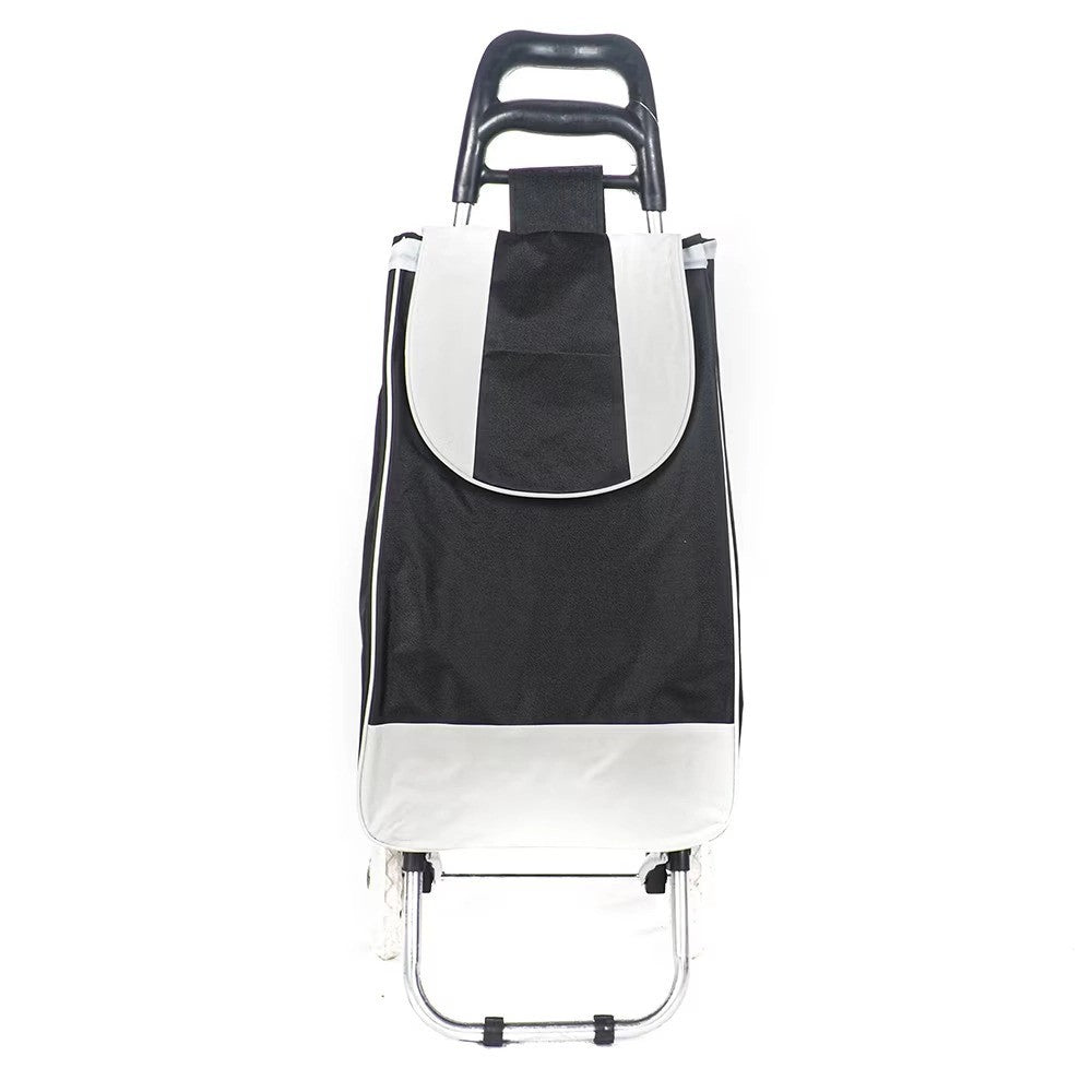 Cărucior cumpărături plastic și metal, 95x35x20 cm