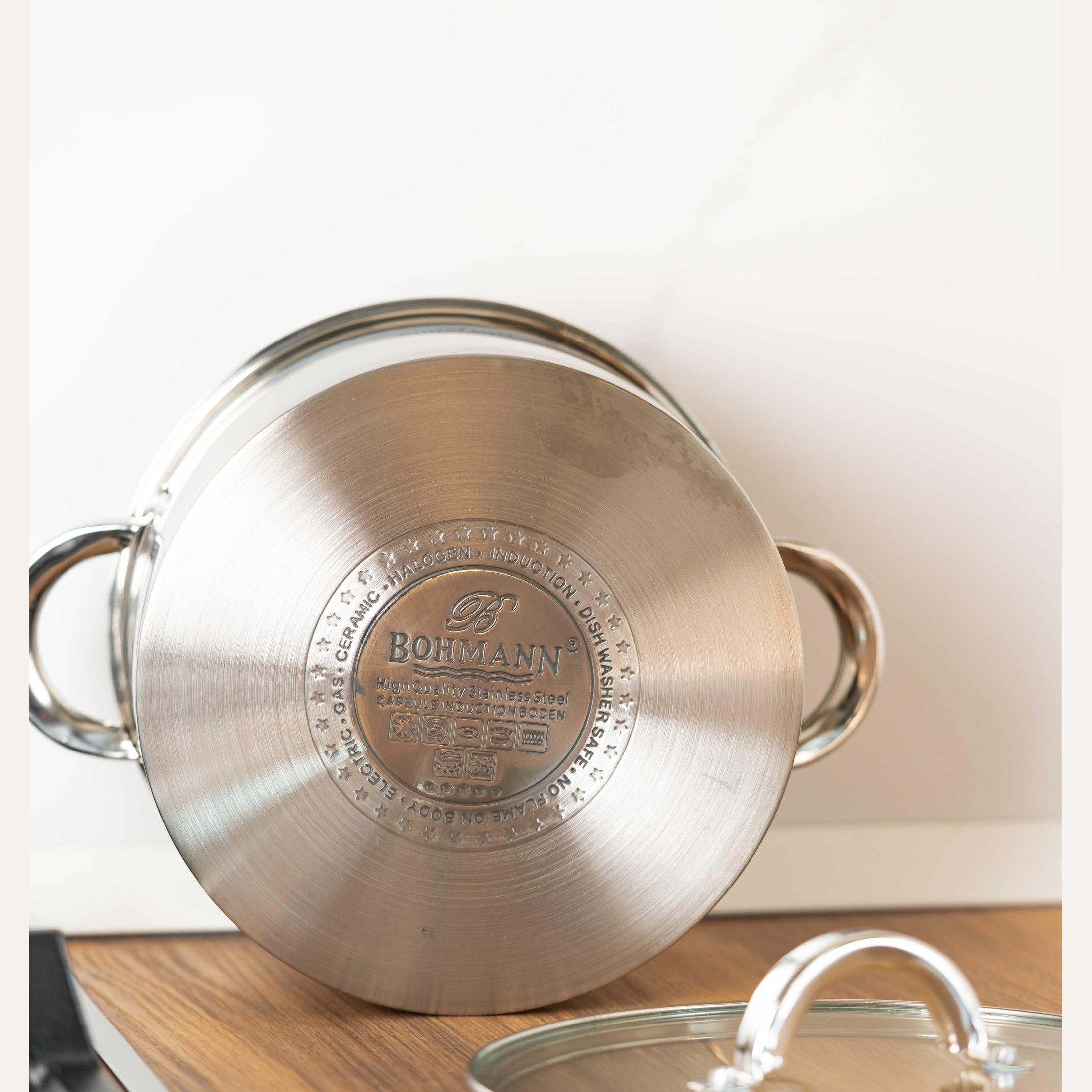 Cratiță inox Bohmann cu capac 3.7L