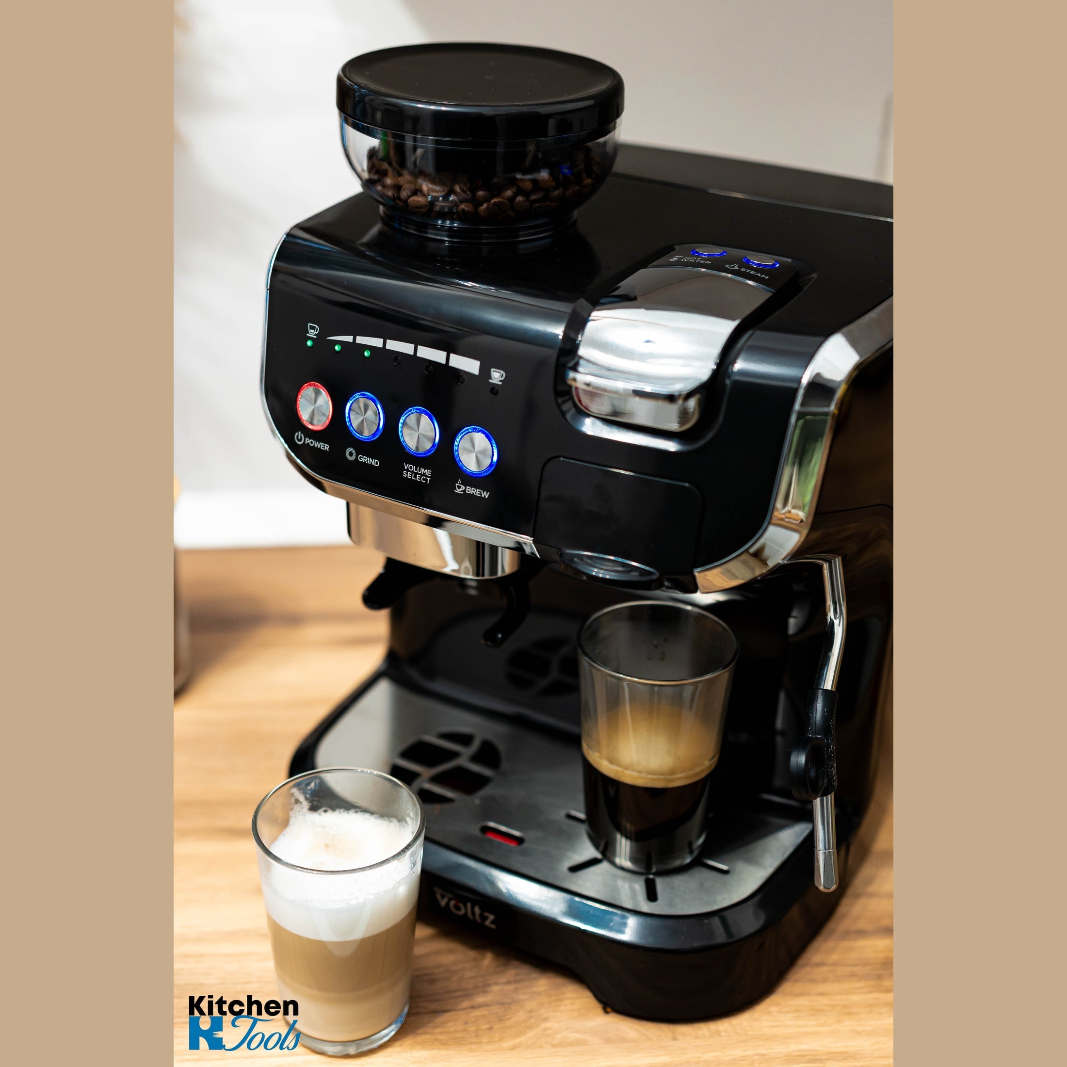 Espressor Oliver Voltz cu spumare și 5 adaptoare capsule