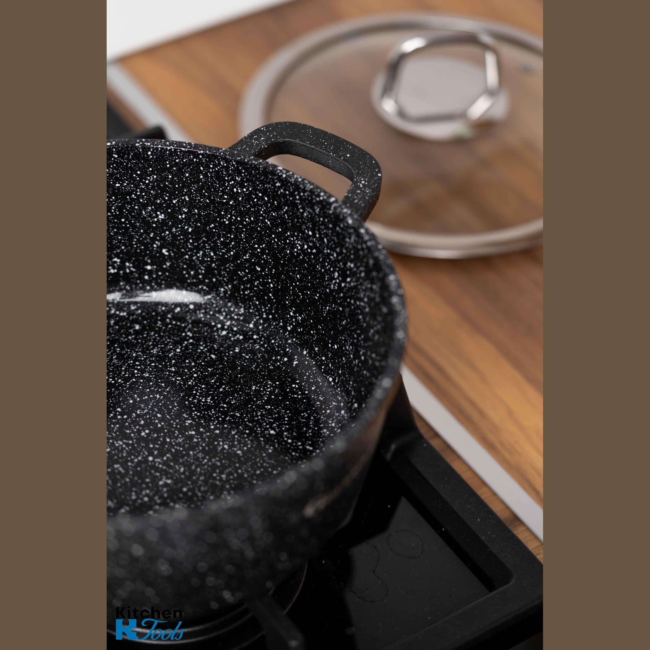 Cratiță aluminiu turnat Goldmann cu capac termorezistent