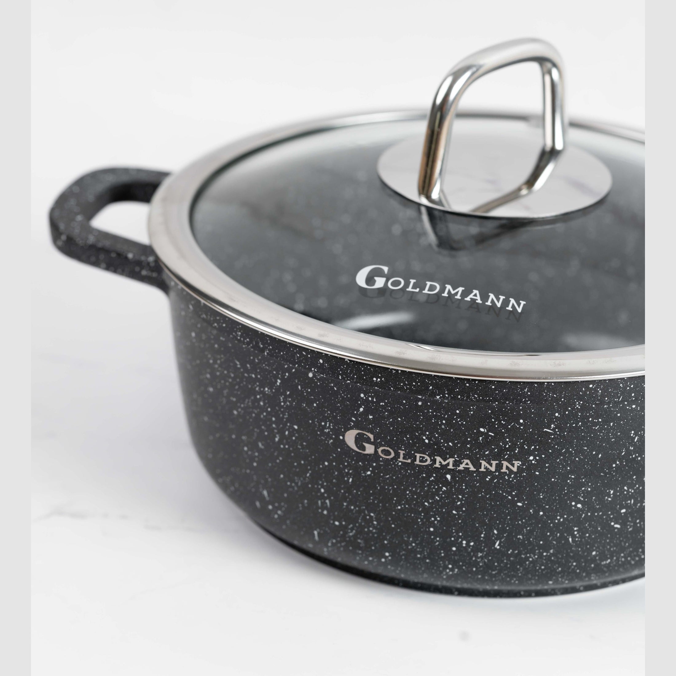 Cratiță aluminiu turnat Goldmann cu capac termorezistent