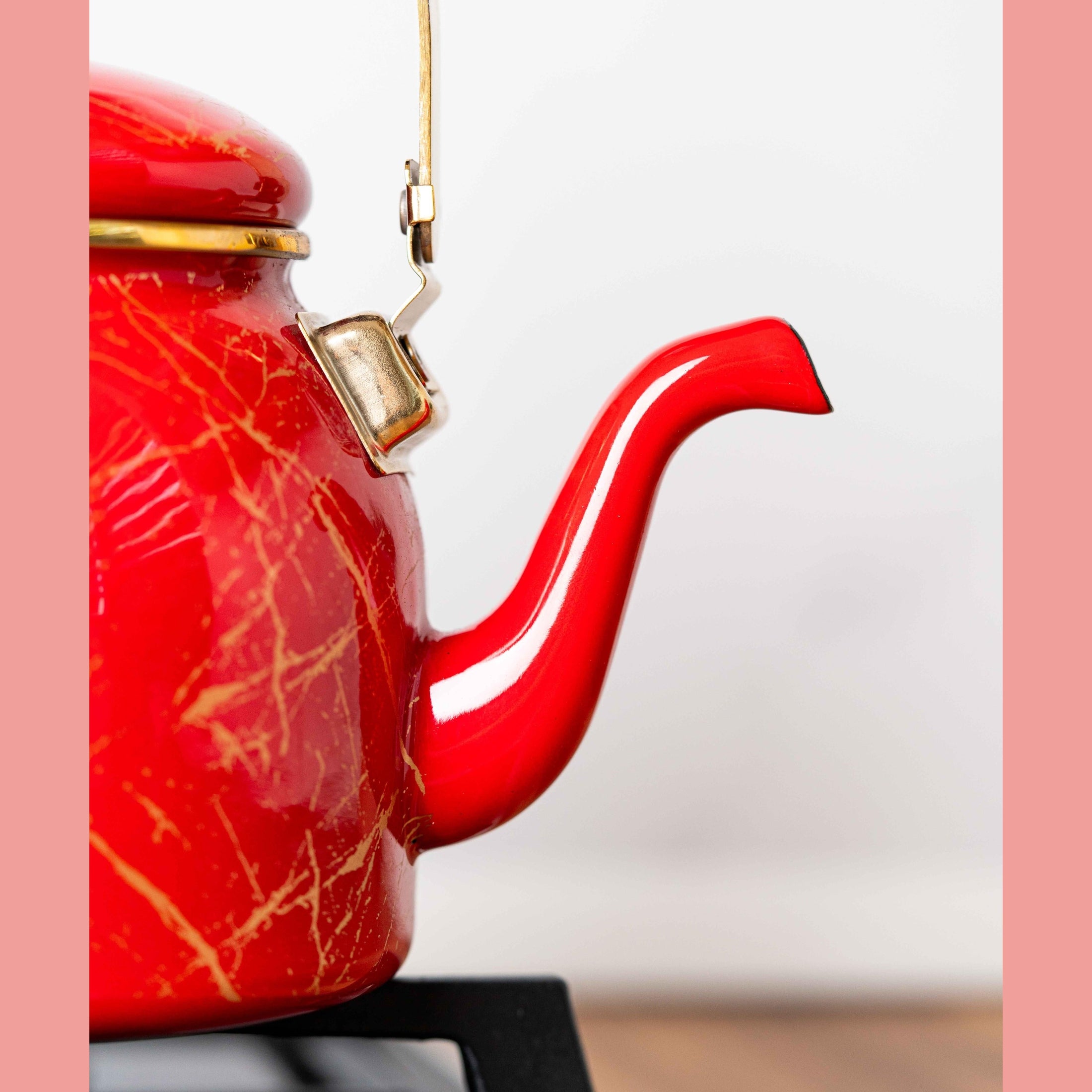 Ceainic emailat Goldmann 2.5L, roșu