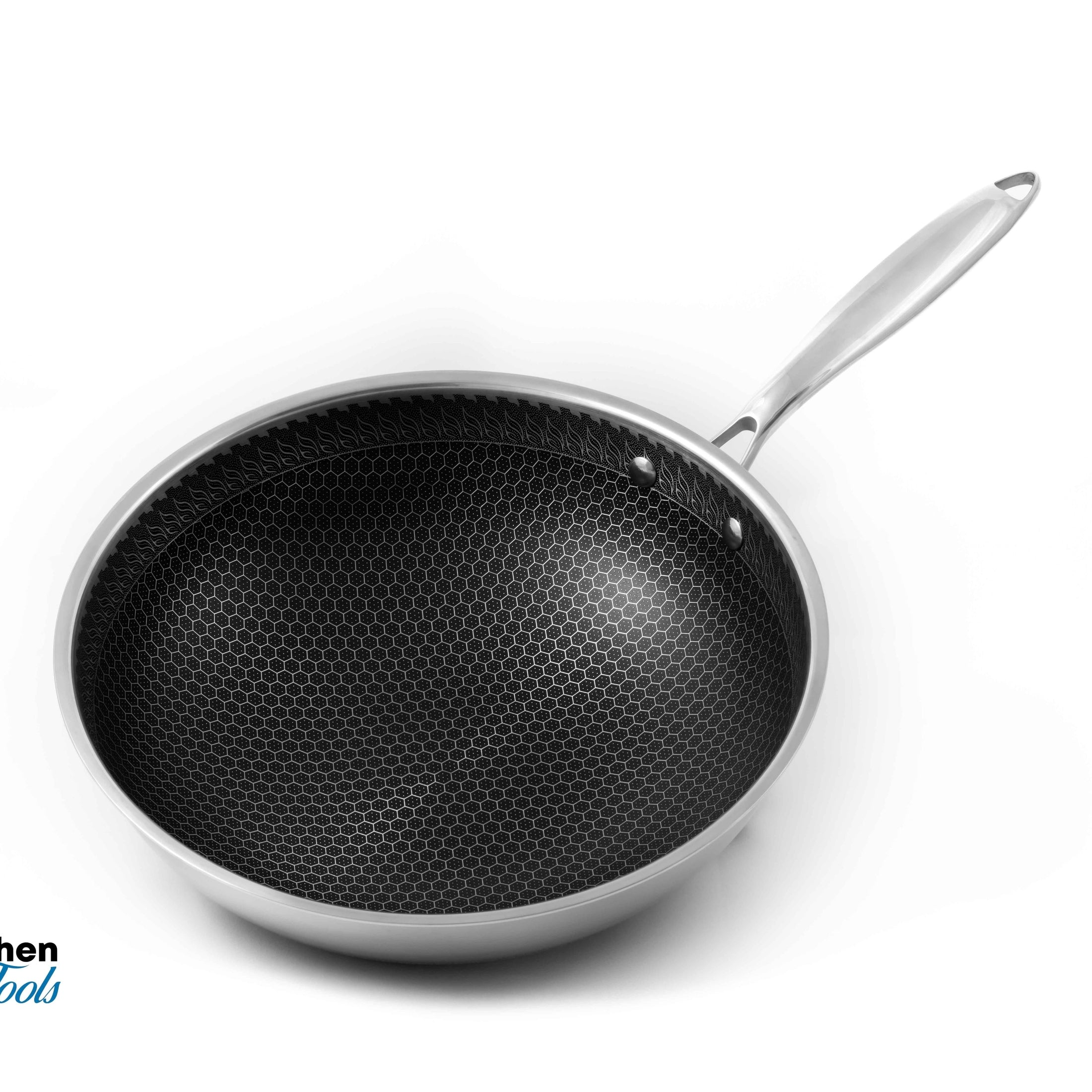 Tigaie wok FusionHex Pro II, 28cm, cu capac inclus