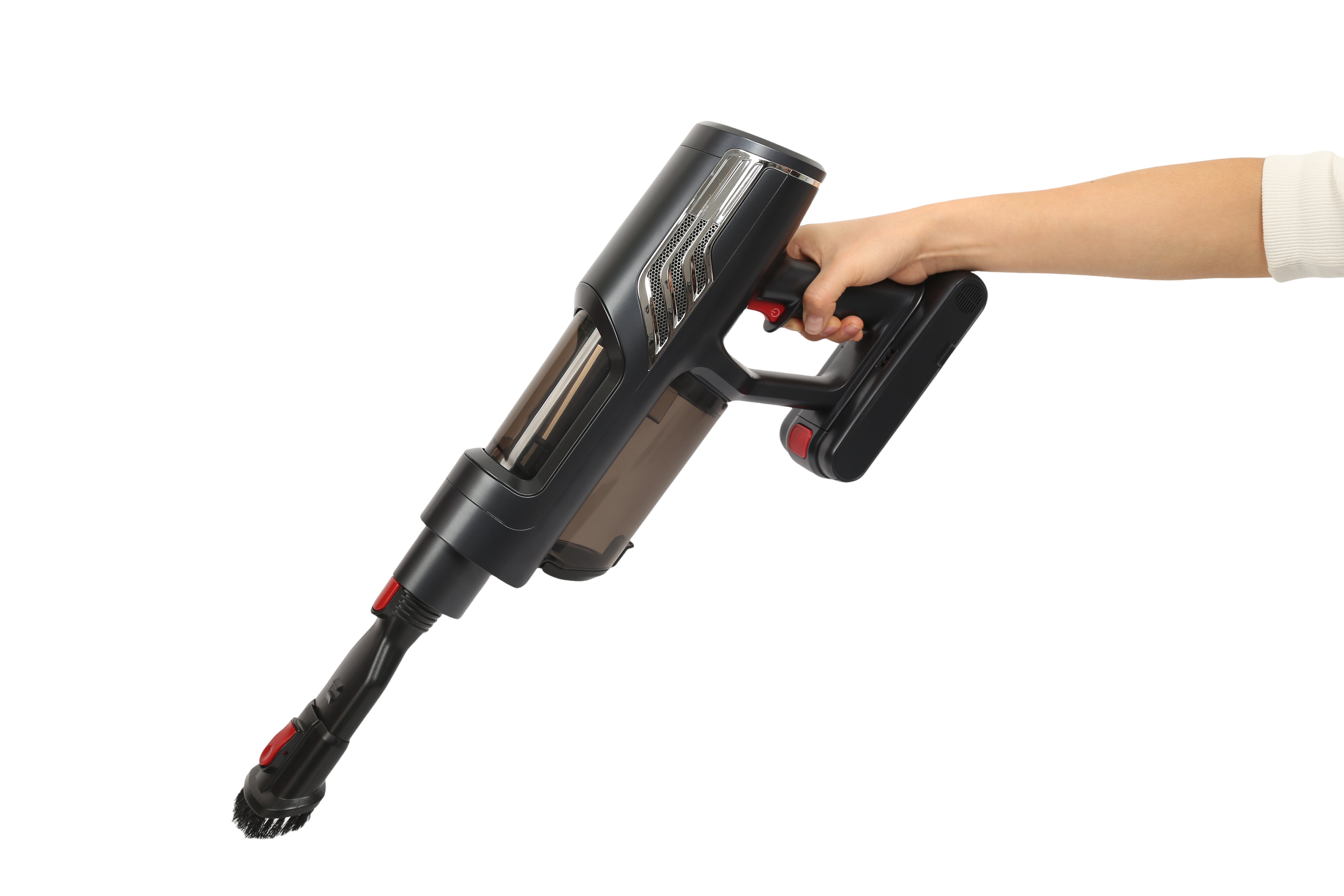 Aspirator vertical 3 in 1, 315AW, fara fir, FILTRU HEPA, perie iluminata LED 10.000RPM, 60 minute autonomie, baterie 29.6V, silentios <73dB, Goldmann