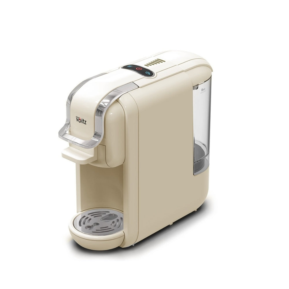 Espressor electric 8 in 1, 1450W, 19 bari, 5 adaptoare petru capsule, Oliver Voltz, gama Nice, crem