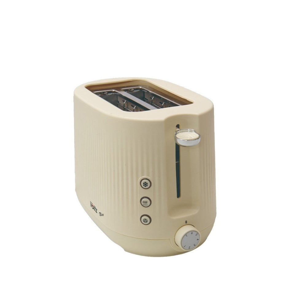 Prajitor de paine, 700W, 2 felii, 7 trepte rumenire, Oliver Voltz, gama Nice, crem
