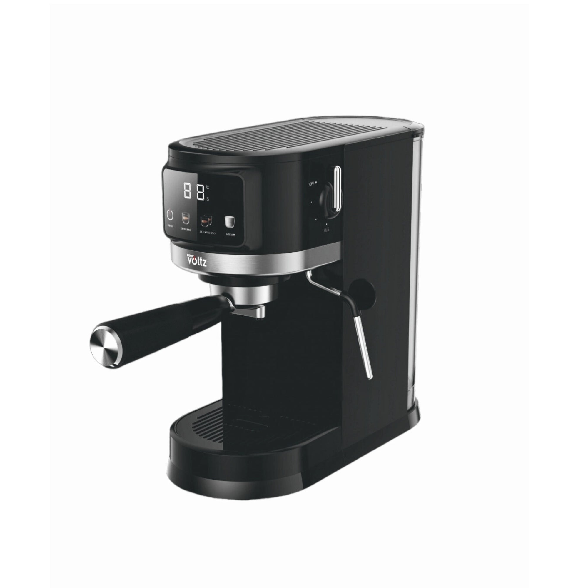 Espressor manual, 20 Bari, rezervor 1.2L, display LED, Functie Spumare, Oliver Voltz