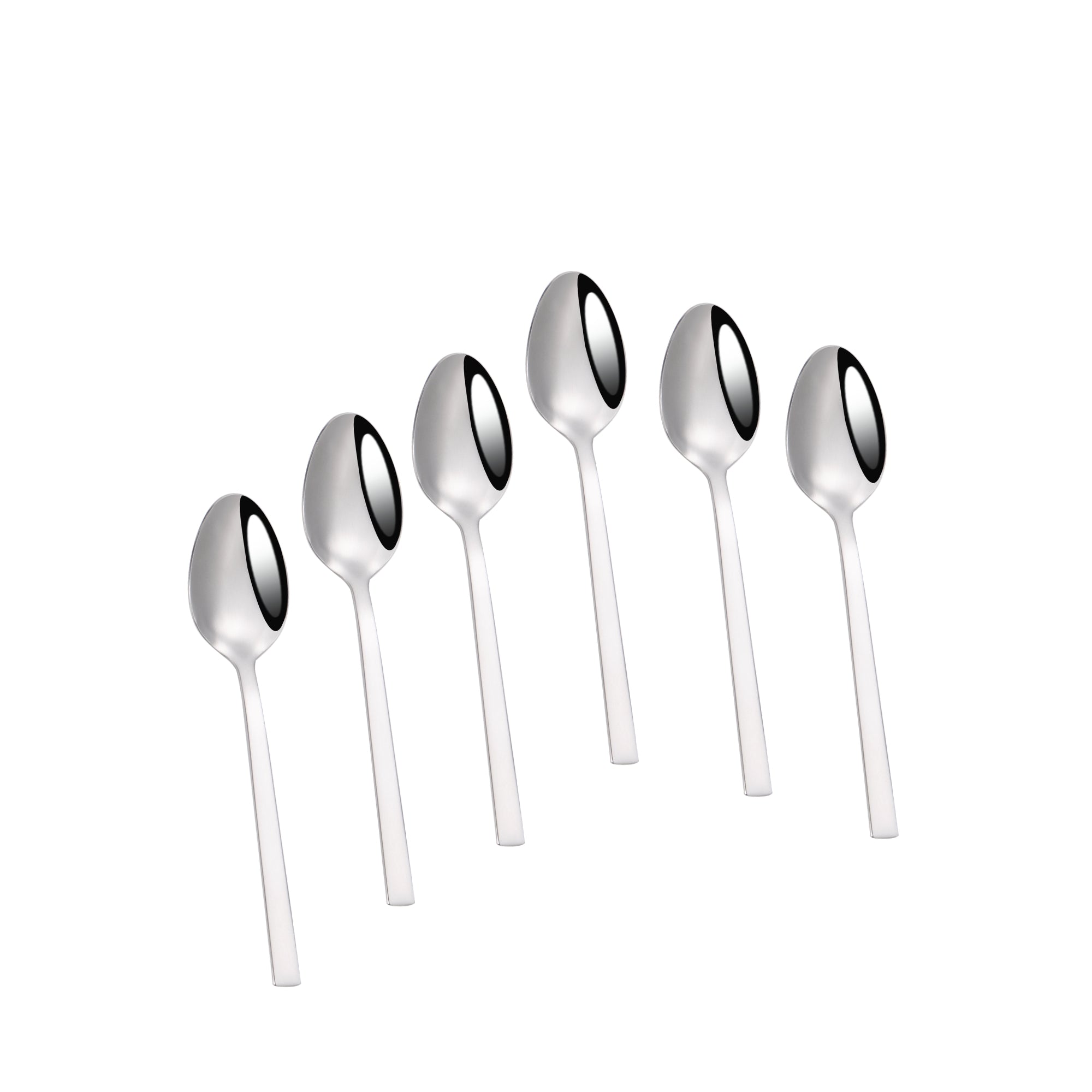 Set lingurite 6 piese, otel inoxidabil, finisaj lucios, Bohmann, argintiu