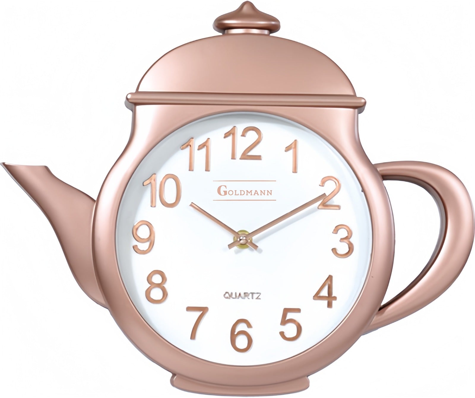Ceas de perete, forma ceanic, rose, 34 cm, Goldmann