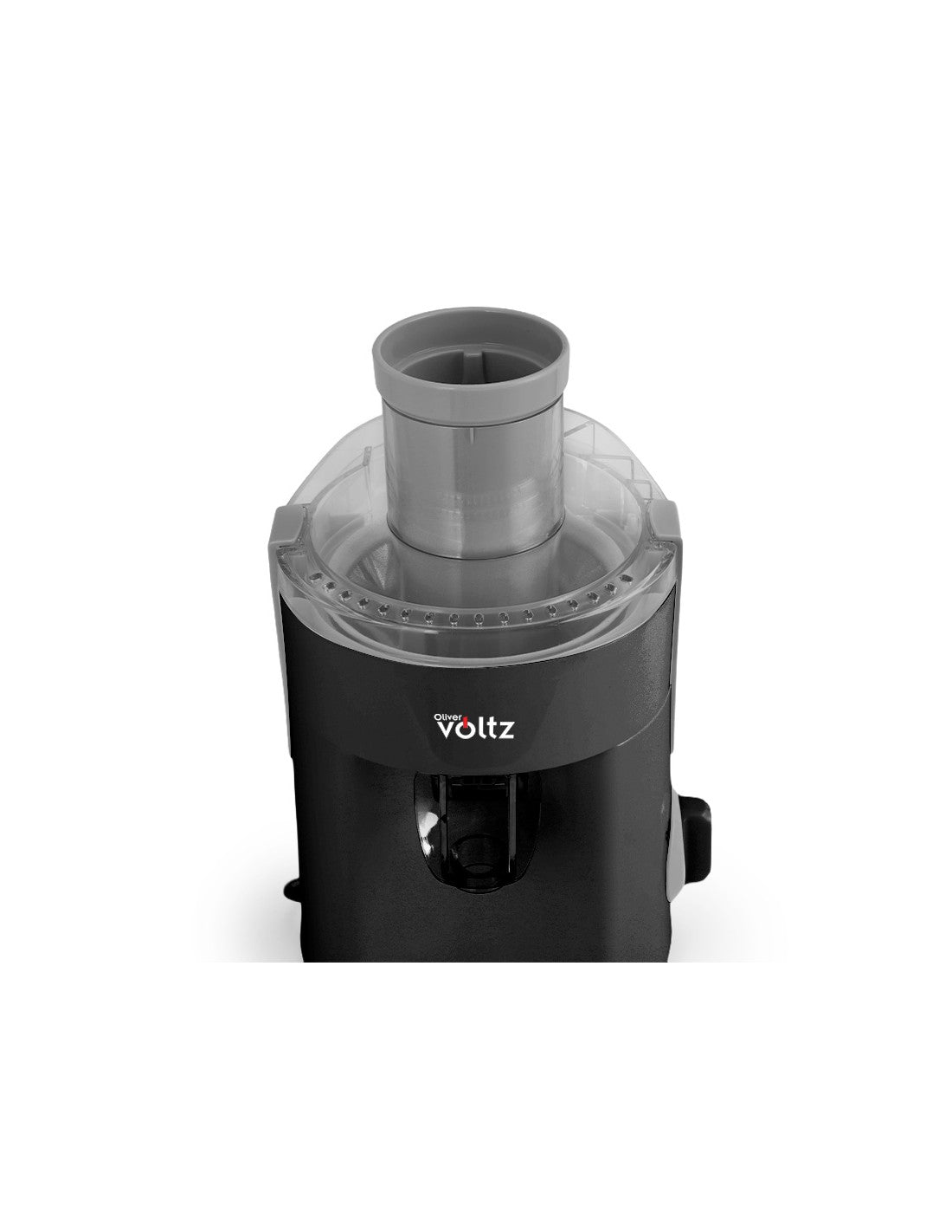 Storcator electric de fructe/legume, 400W, 600 ml, 2 viteze, sita metalica, Oliver Voltz, negru