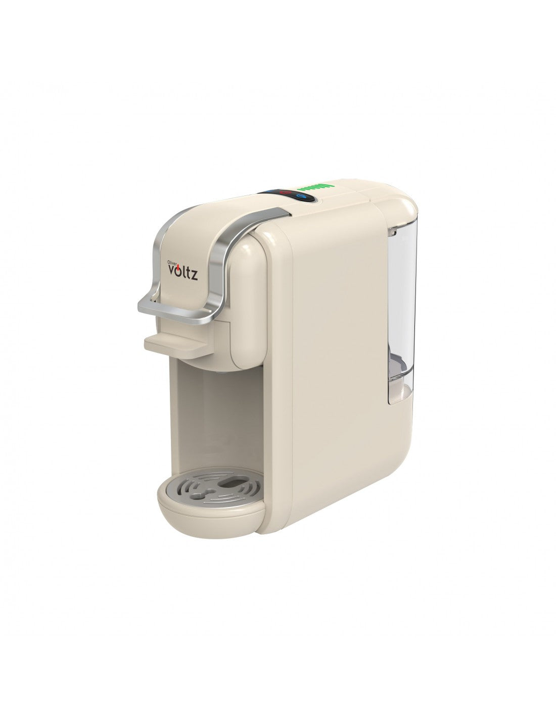 Espressor electric 8 in 1, 1450W, 19 bari, 5 adaptoare petru capsule, Oliver Voltz, gama Nice, crem