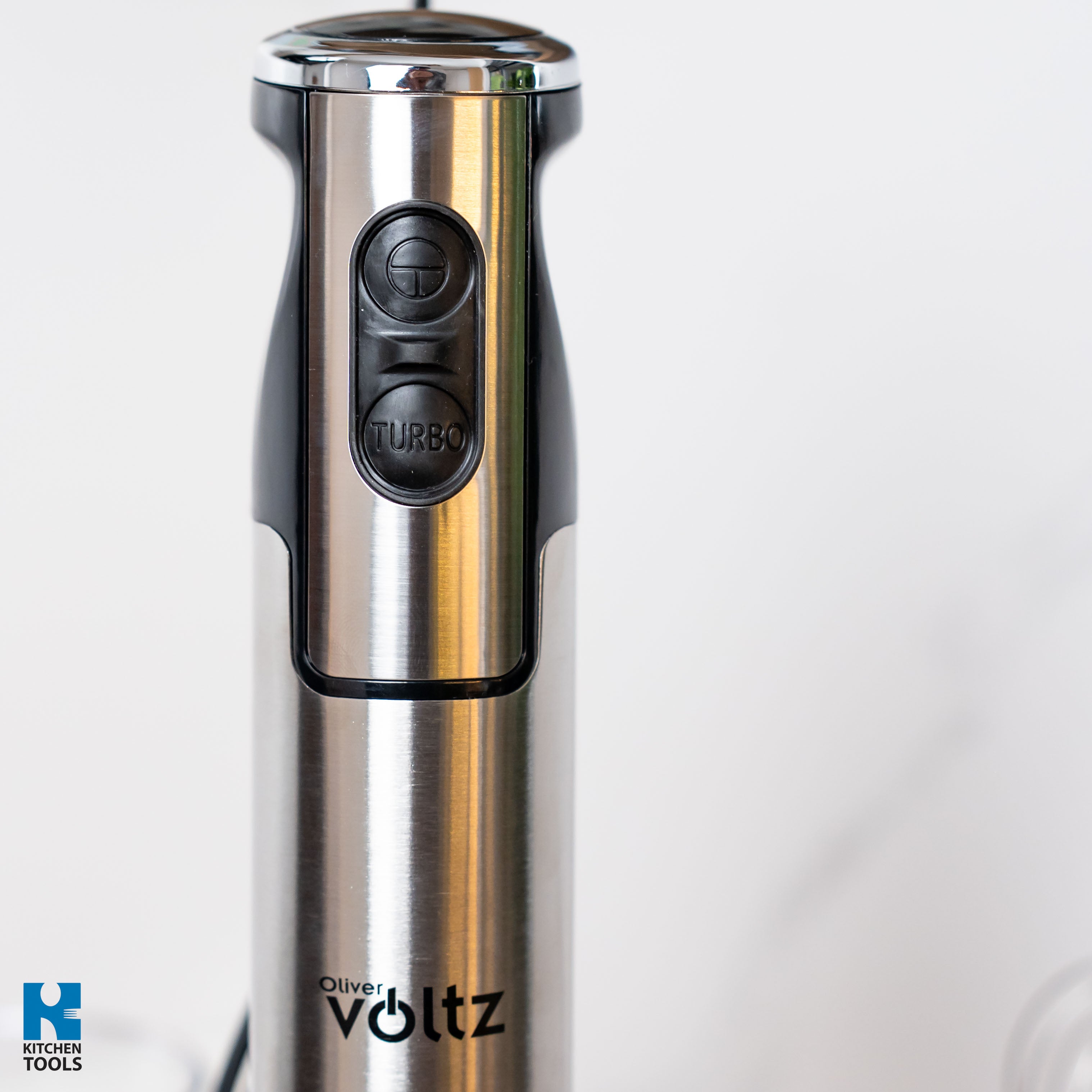 Blender vertical 3 in1 Oliver Voltz, 1500W, 2 viteze, TURBO, lame din otel inoxidabil si capat detasabil