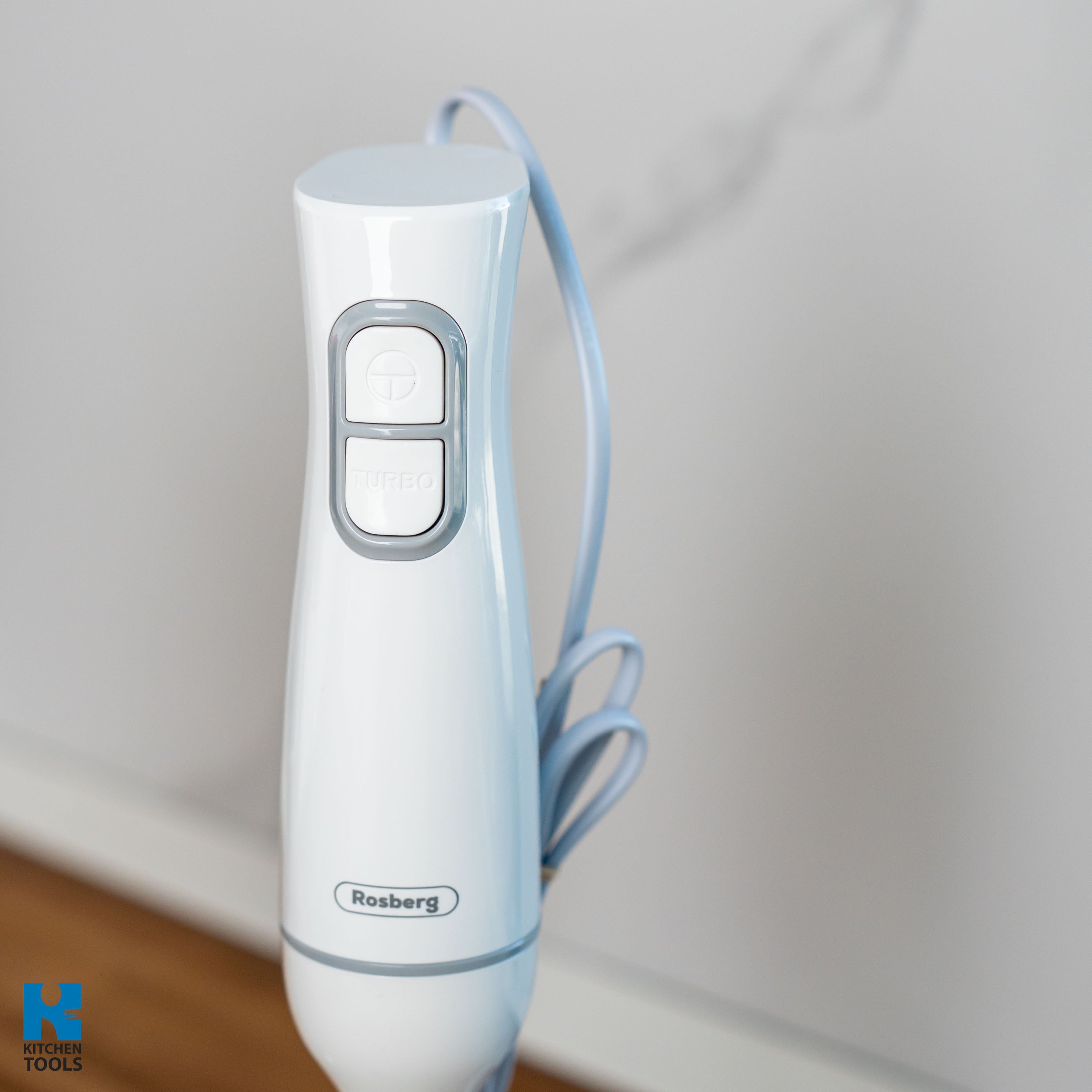 Blender de mana, 350W, lame/tija Otel, 2 trepte de viteza, tija detasabila, Rosberg, Negru