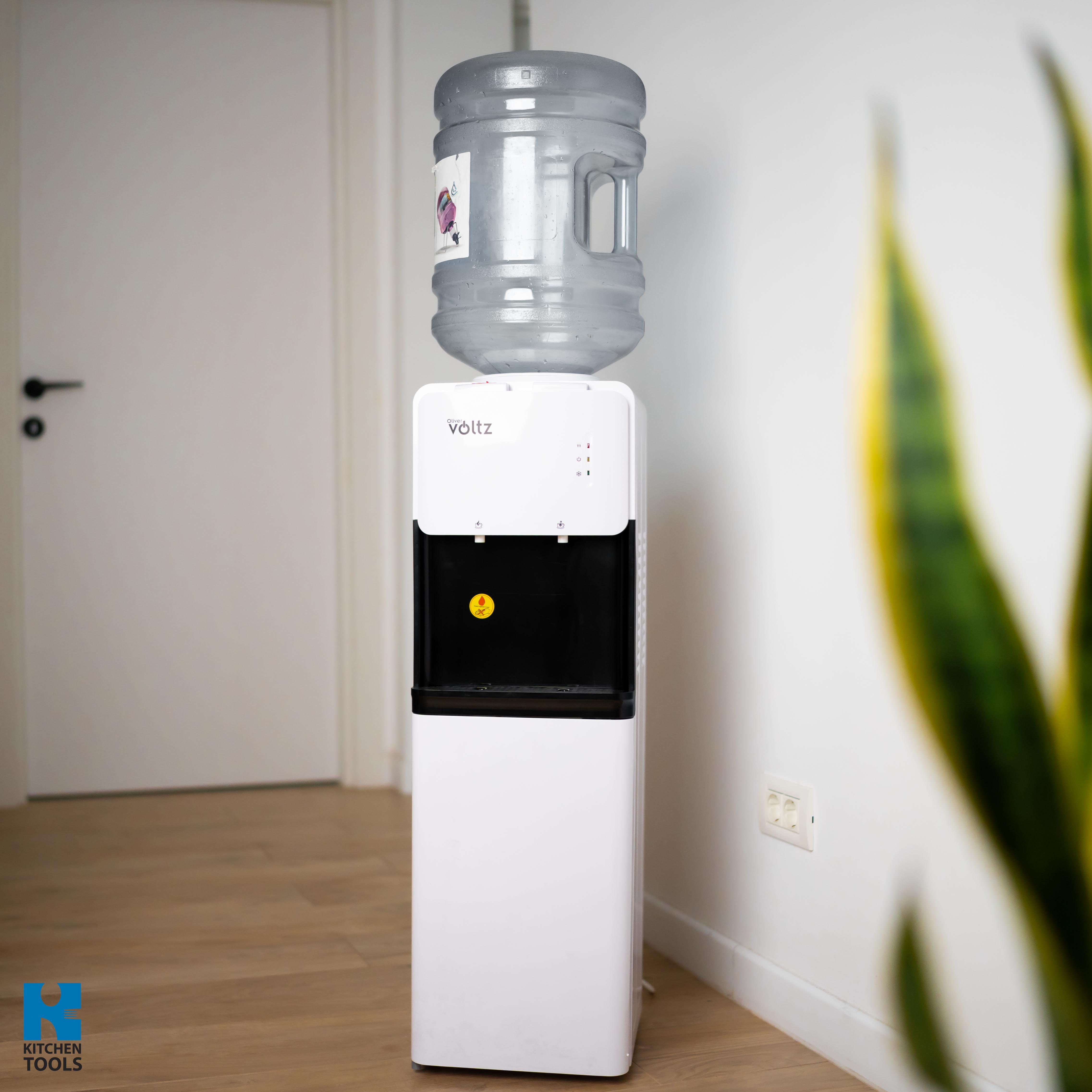 Dozator de apa, apa calda/rece, rezervor inox, temperatura 10°C-90°C, Oliver Voltz, alb