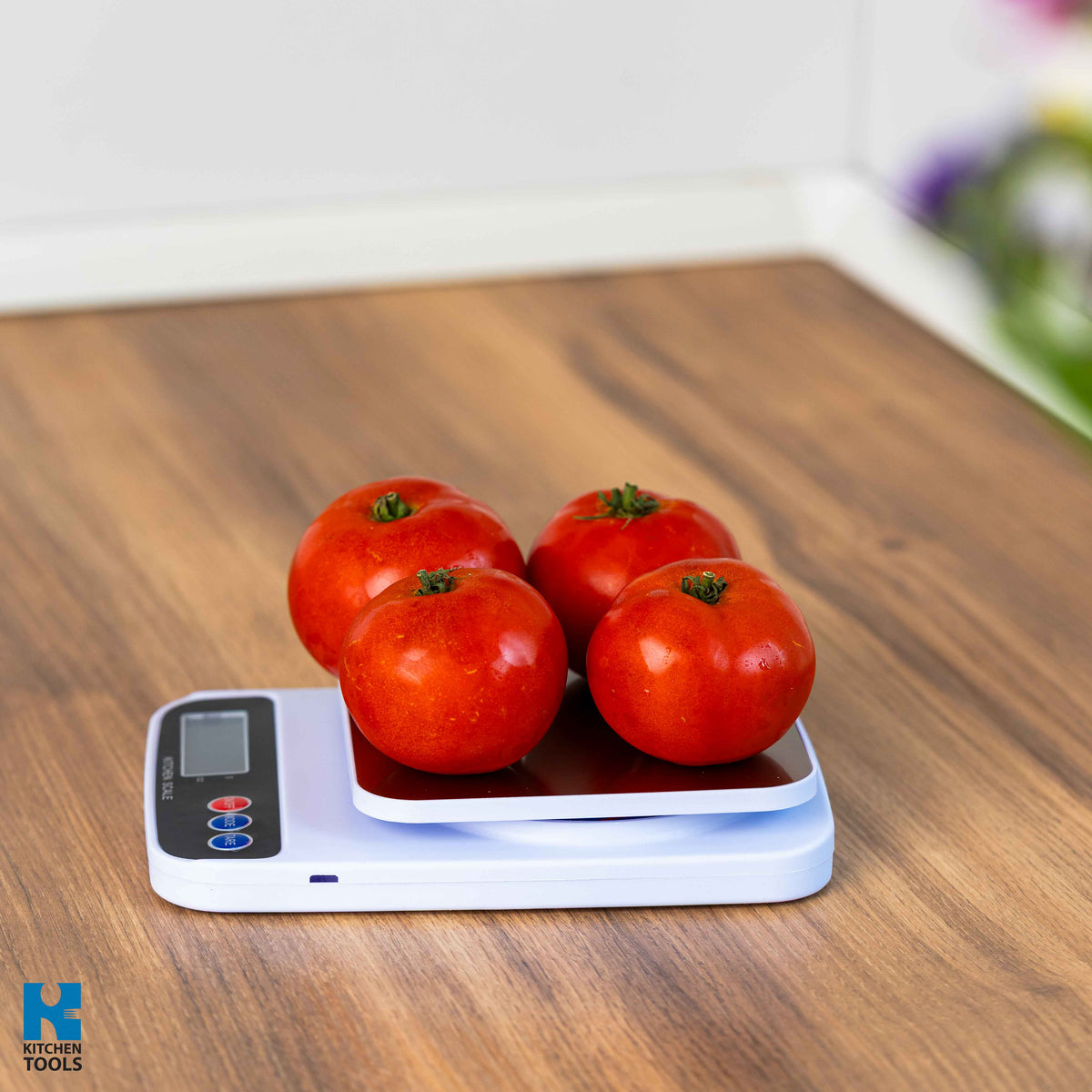 Cantar electronic de bucatarie, 5kg max, precizie 1g, unitati de masura g/oz, Rosberg, alb