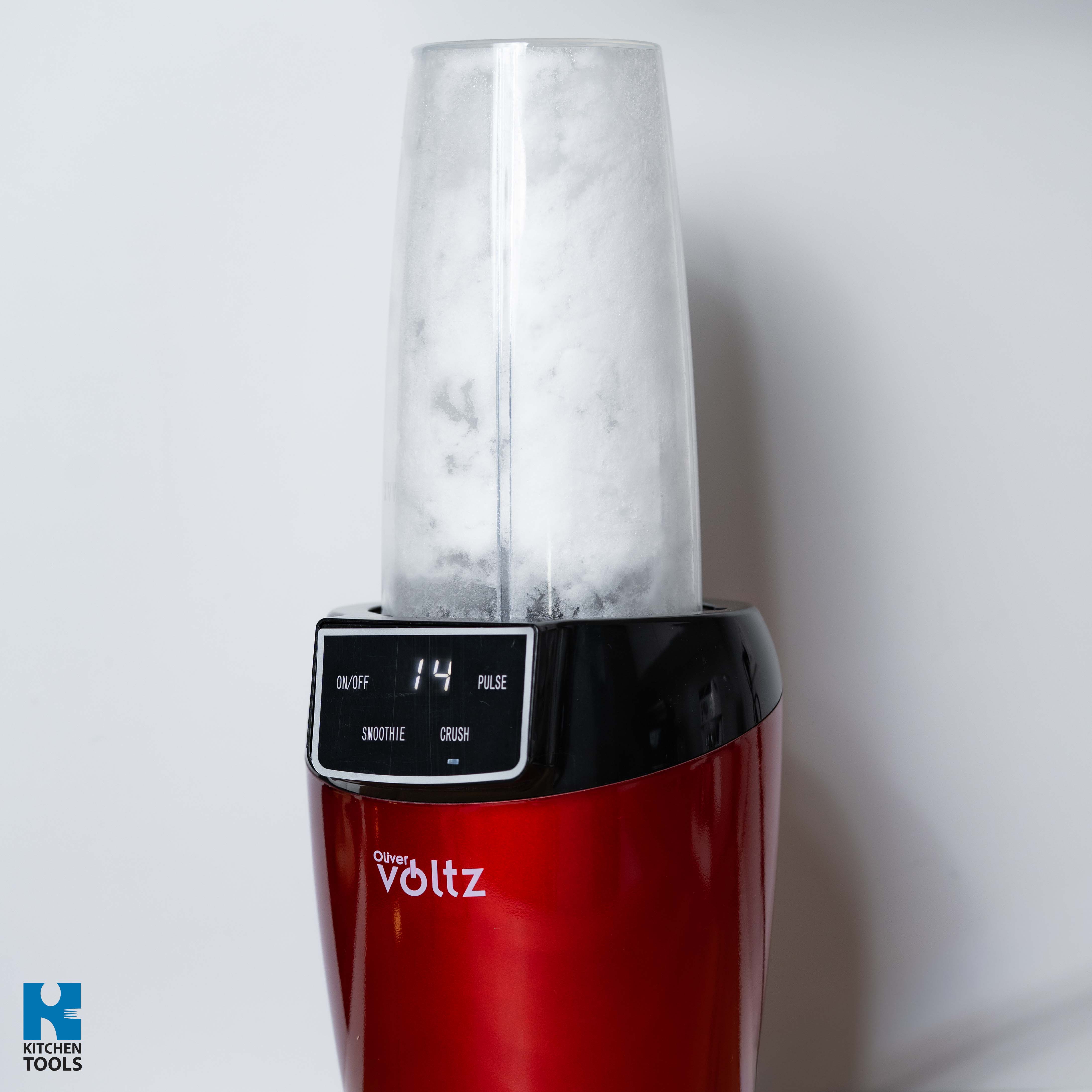 Nutribullet bucatarie multifunctional, 1200W, recipient 1000ml, pahar cu capac 800ml, Oliver Voltz, rosu