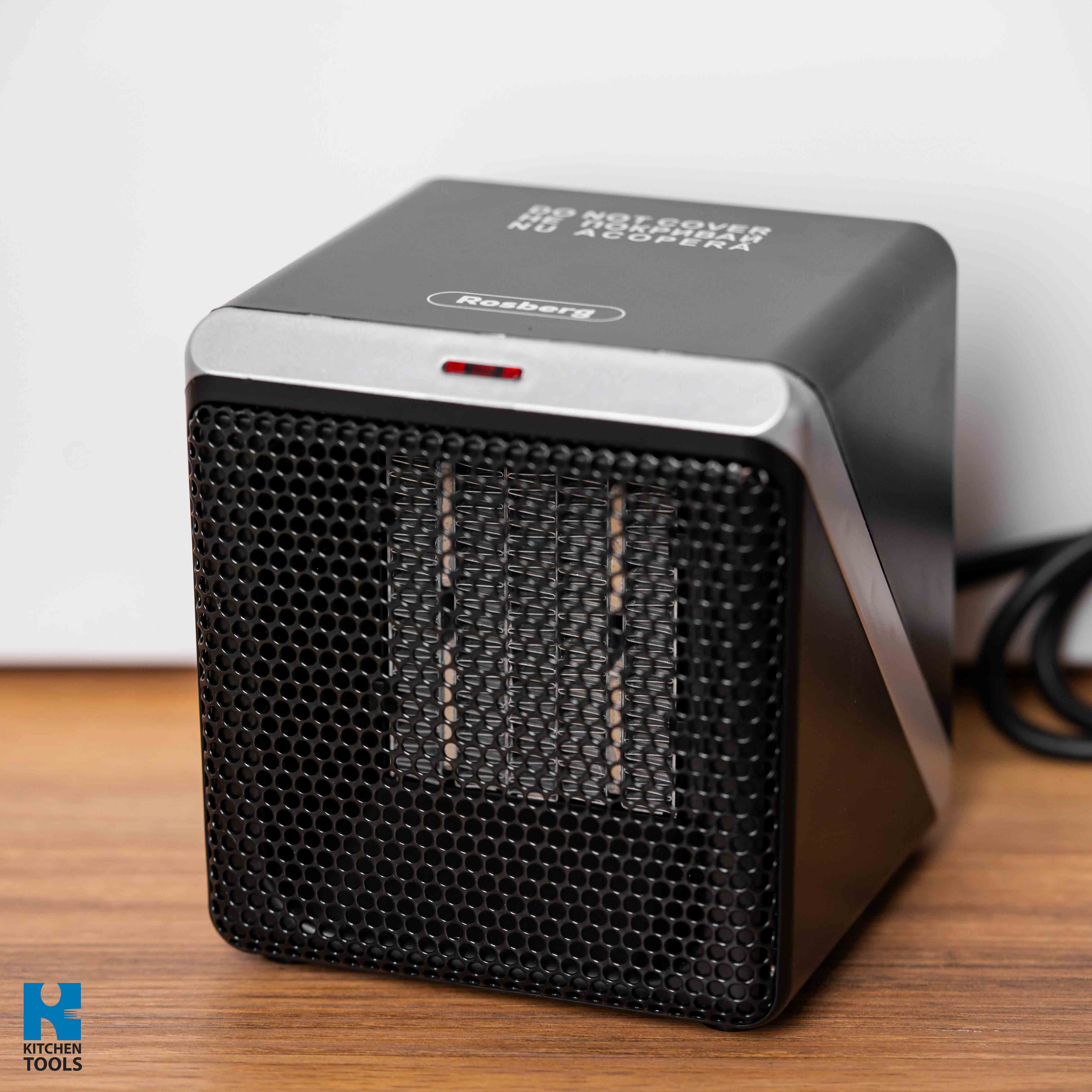 Aeroterma de birou cu ventilator, 500W, protectie supraincalzire, indicator LED, senzor rasturnare, tehnologie ceramica, Rosberg