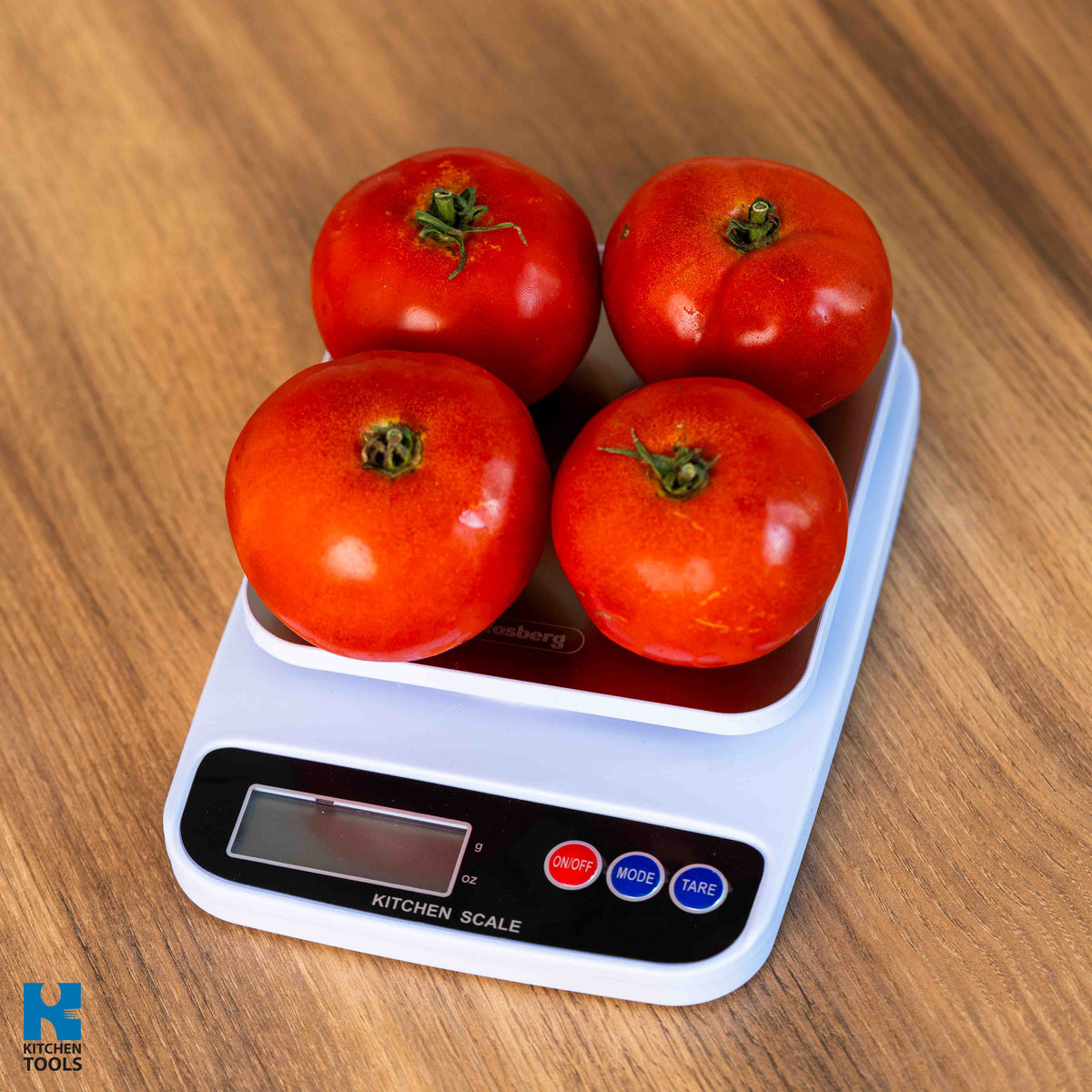 Cantar electronic de bucatarie, 5kg max, precizie 1g, unitati de masura g/oz, Rosberg, alb