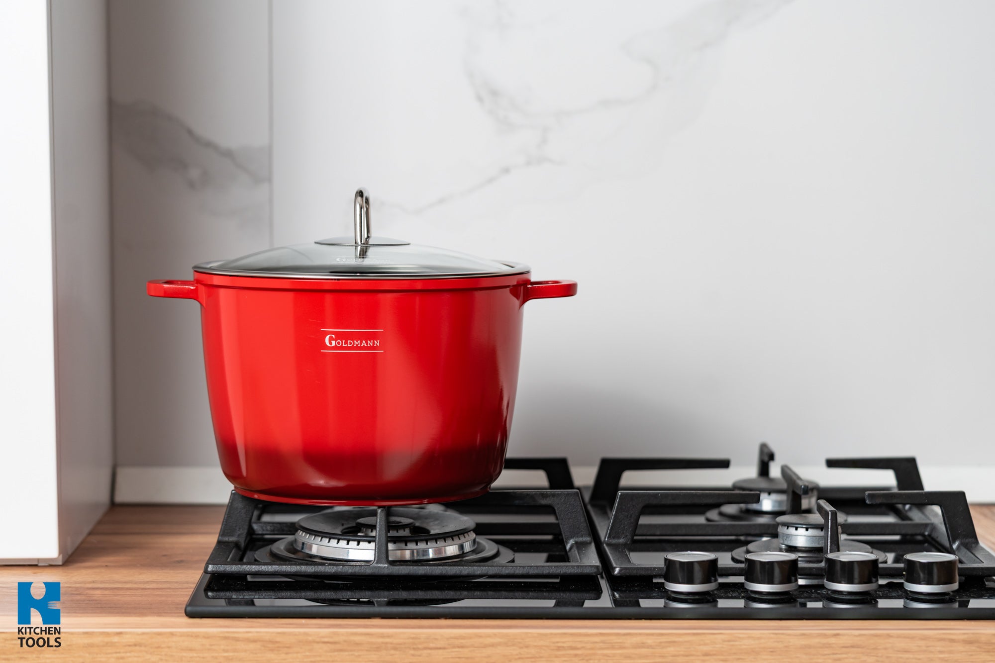 Oala aluminiu turnat ROSIE, 32x22 cm, 14 litri, Goldmann, acoperire ceramica, capac termorezistent