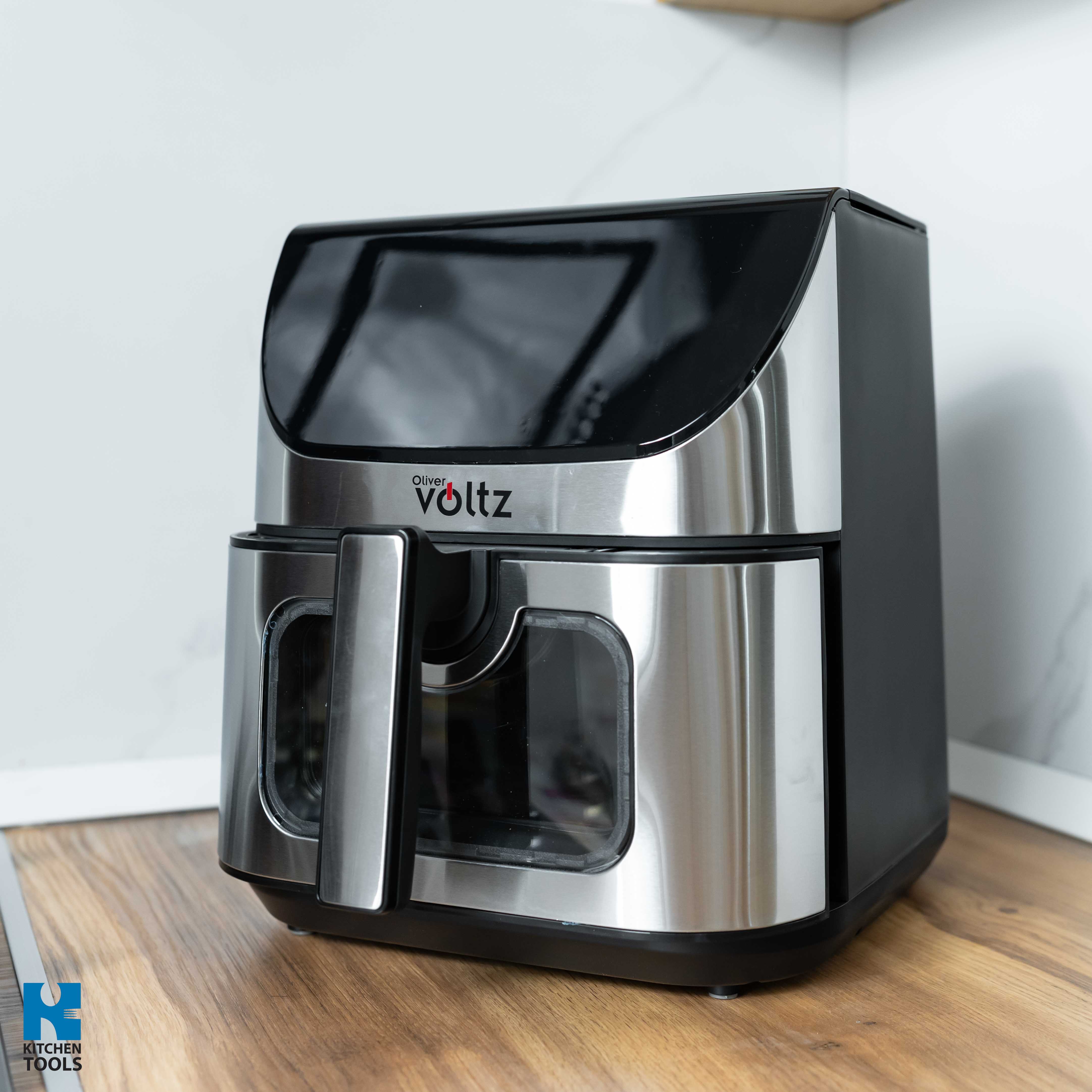 Friteuza cu aer cald Airfryer ClearView 12 in1, 1700W, 7 litri, 80°C - 200°C, timer 60 min, 12 programe, Oliver Voltz, negru