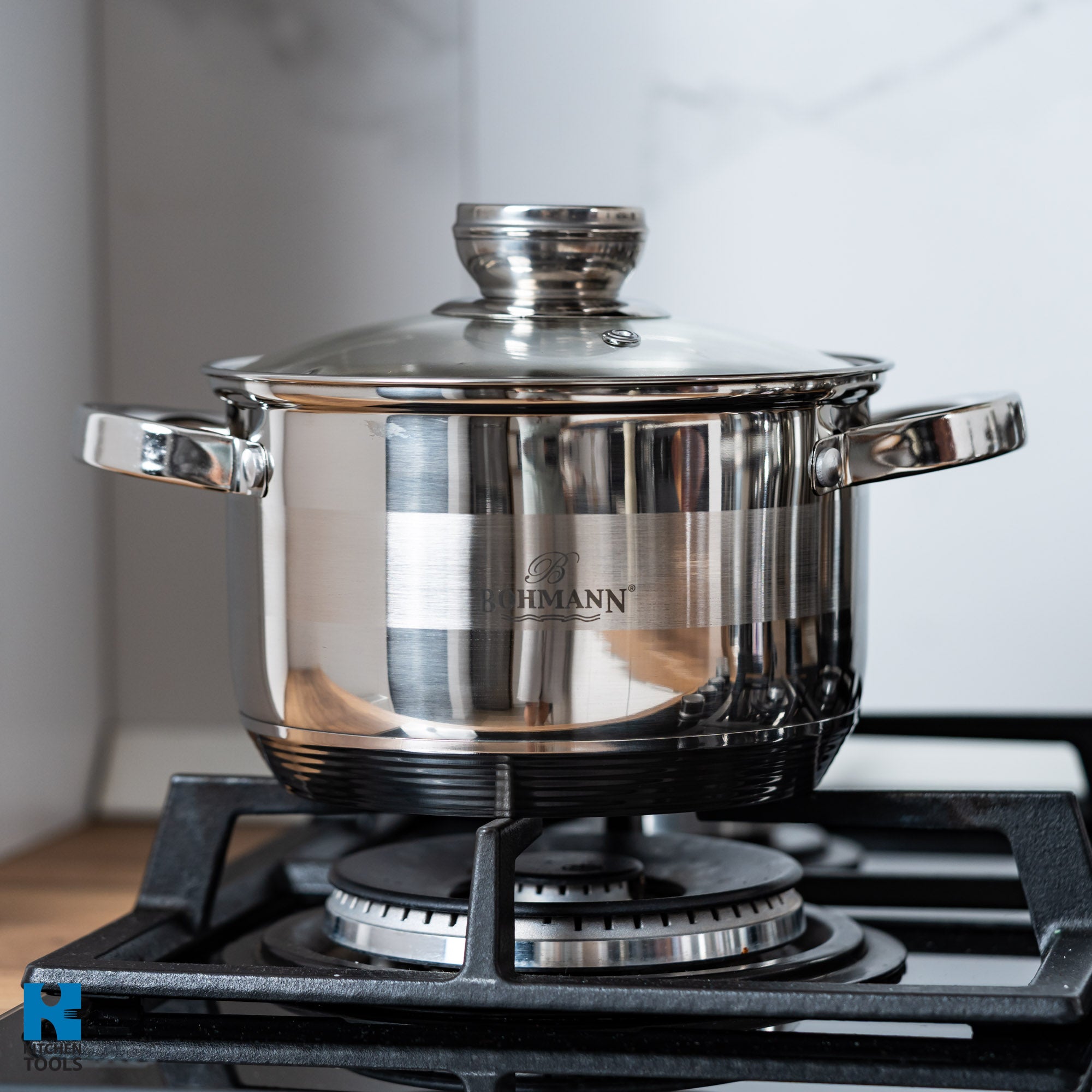 Set oale din inox 12 piese Bohmann + polonic CADOU, inclusiv inductie