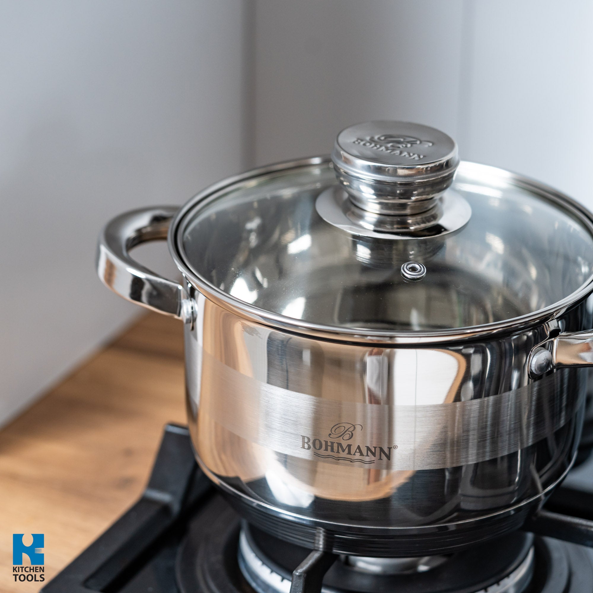 Set oale din inox 12 piese Bohmann + polonic CADOU, inclusiv inductie