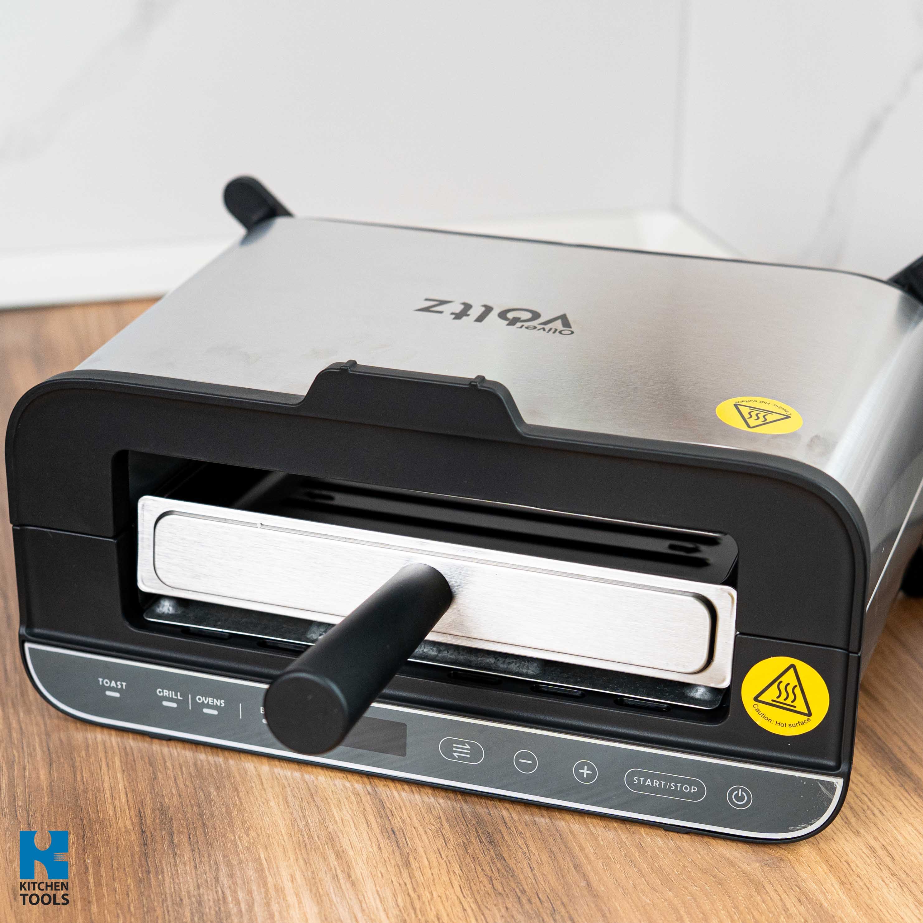 Grill electric 4 in 1 multifunctional, Toast/Grill/Cuptor/BBQ, 1700W, antiaderent, inox, Oliver Voltz