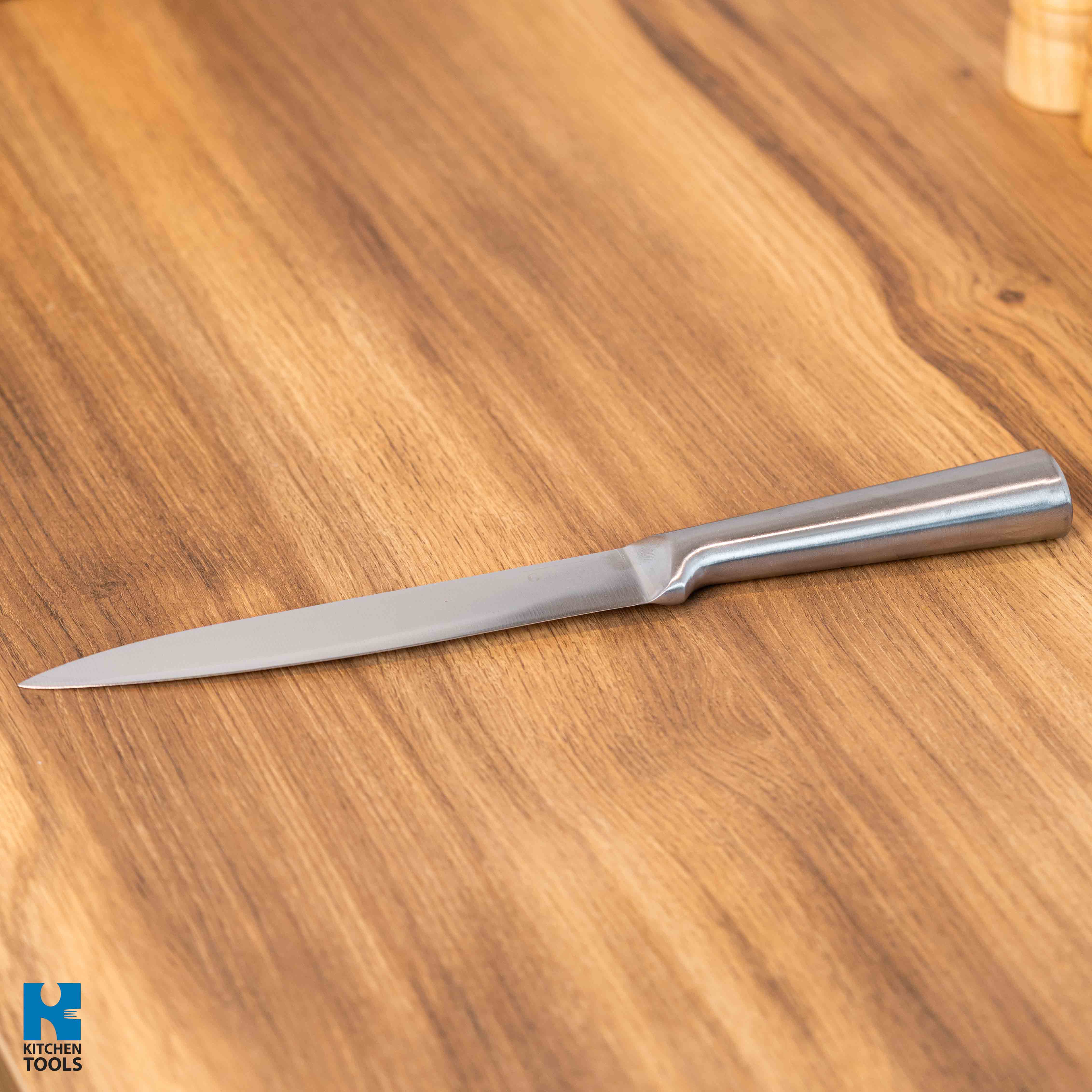 Cutit pentru feliat din otel inoxidabil, 2.5 mm grosimea lamei, 20.3cm lungime, Goldmann