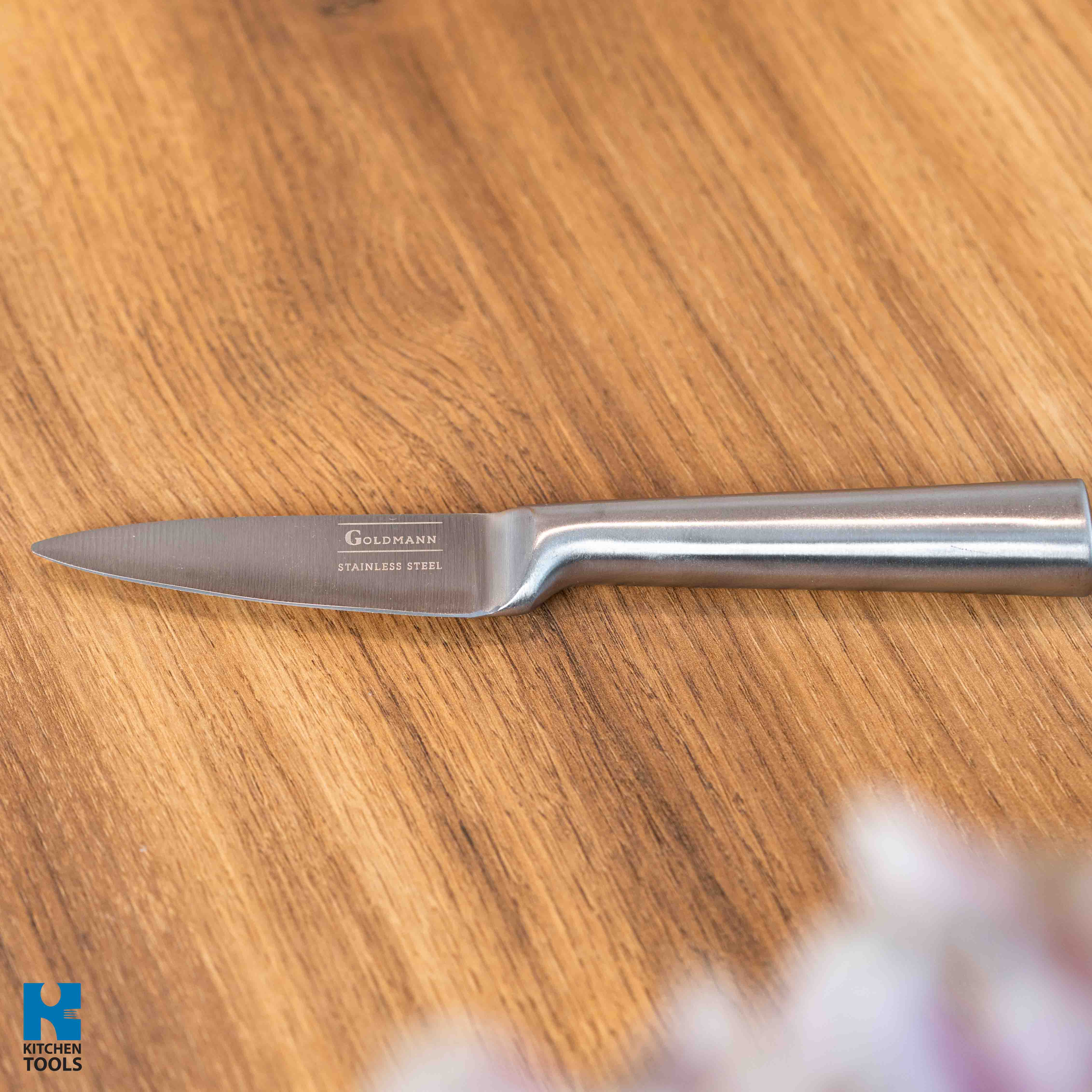 Cutit pentru curatat din otel inoxidabil, 2.0mm grosimea lamei, 8.9cm lungime, Goldmann