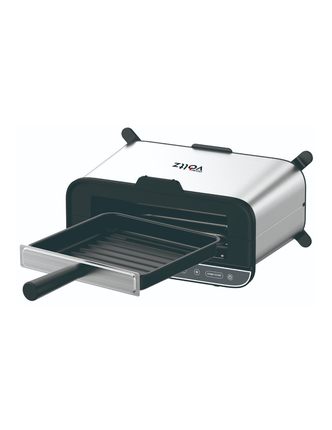 Grill electric 4 in 1 multifunctional, Toast/Grill/Cuptor/BBQ, 1700W, antiaderent, inox, Oliver Voltz