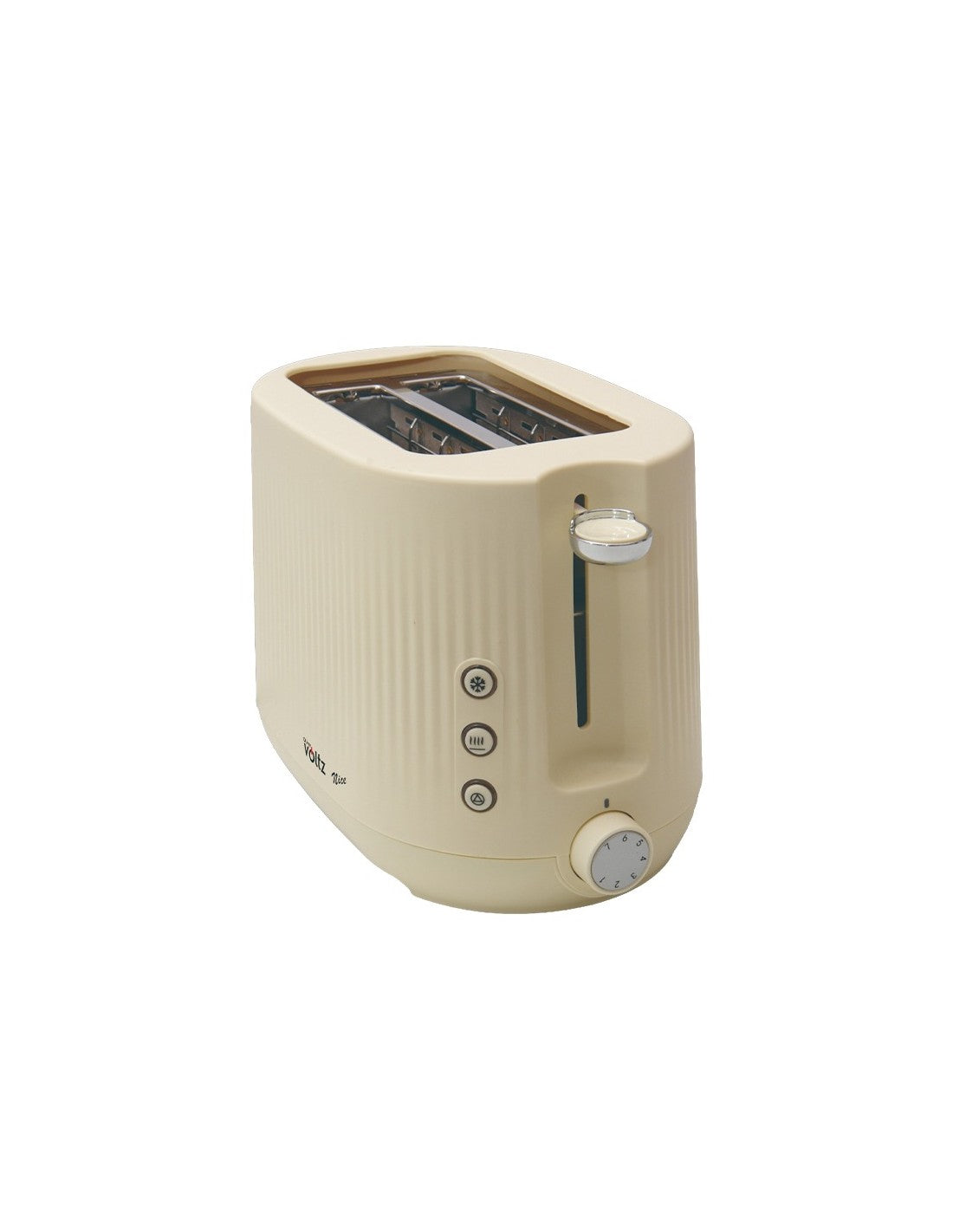 Prajitor de paine, 700W, 2 felii, 7 trepte rumenire, Oliver Voltz, gama Nice, crem