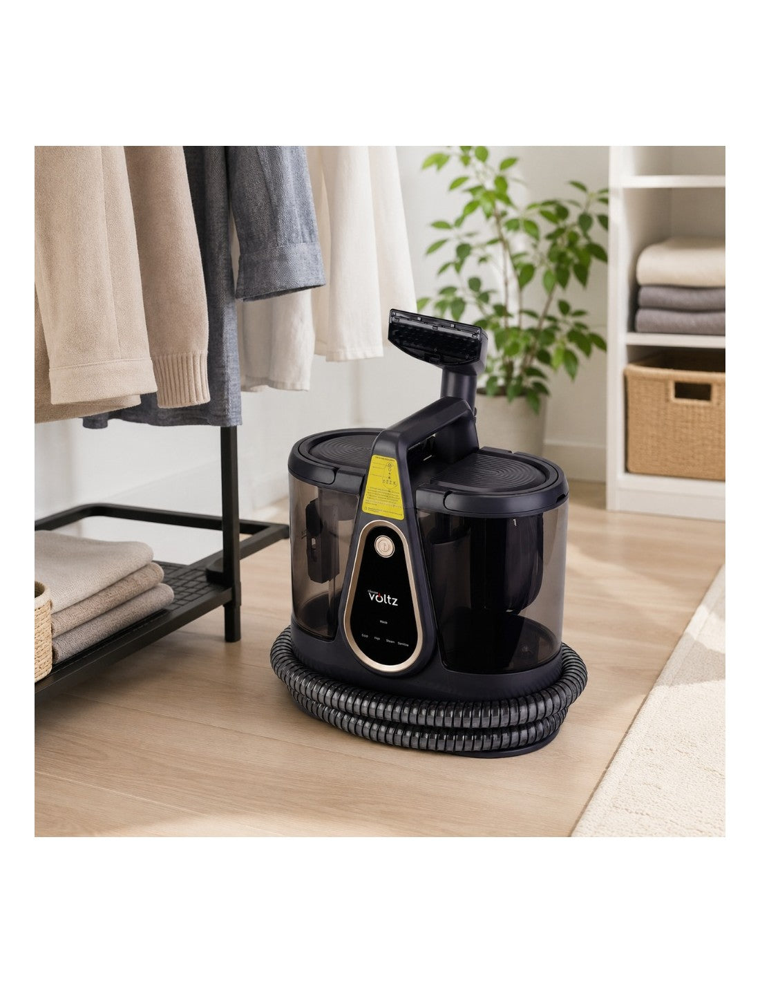 Aspirator cu injectie-extractie si abur, 1750W, 18kPa, rezervor 2.1 litri, 4 moduri, 7 accesorii, Oliver Voltz