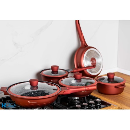 Set Vase Gătit 9 Piese, Aluminiu Turnat, Goldmann