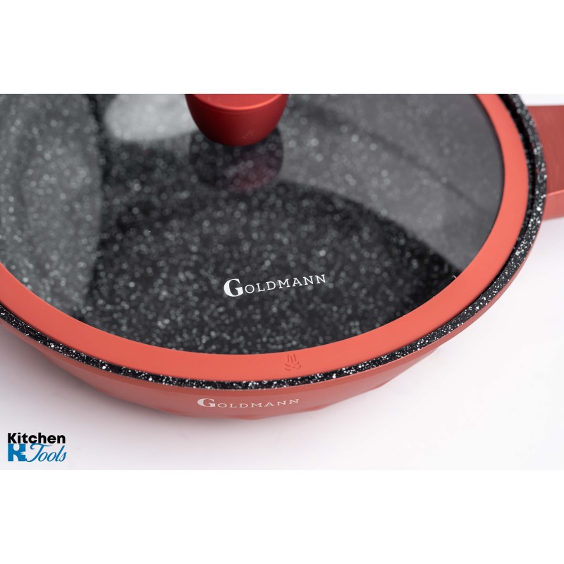 Set Vase Gătit 9 Piese, Aluminiu Turnat, Goldmann