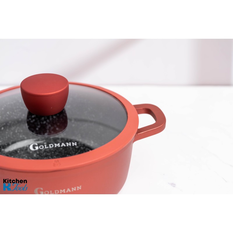 Set Vase Gătit 9 Piese, Aluminiu Turnat, Goldmann