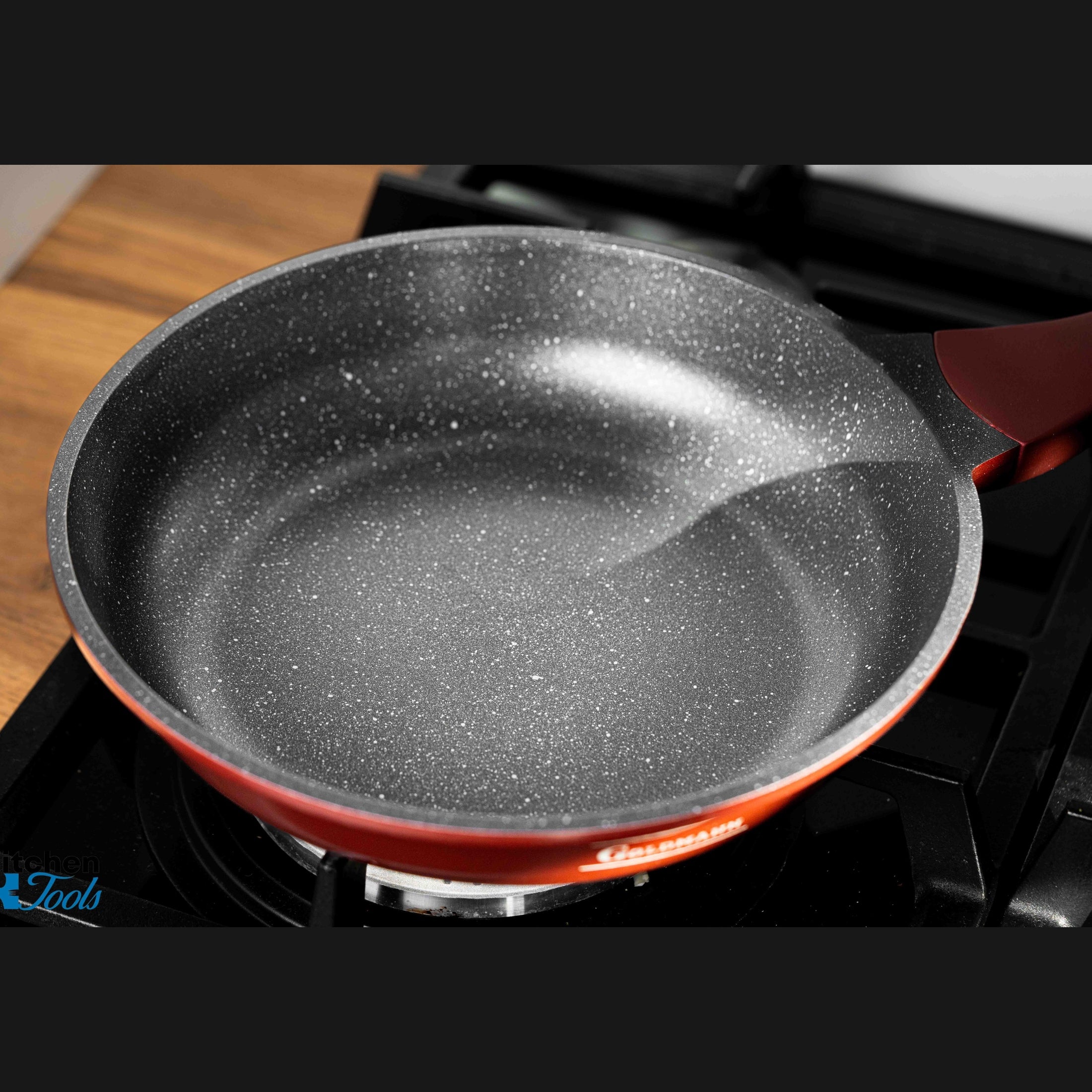 Set vase Goldmann 8 piese, aluminiu antiaderent, maro