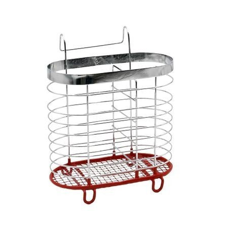 Suport Tacamuri Rosberg Argintiu/Rosu