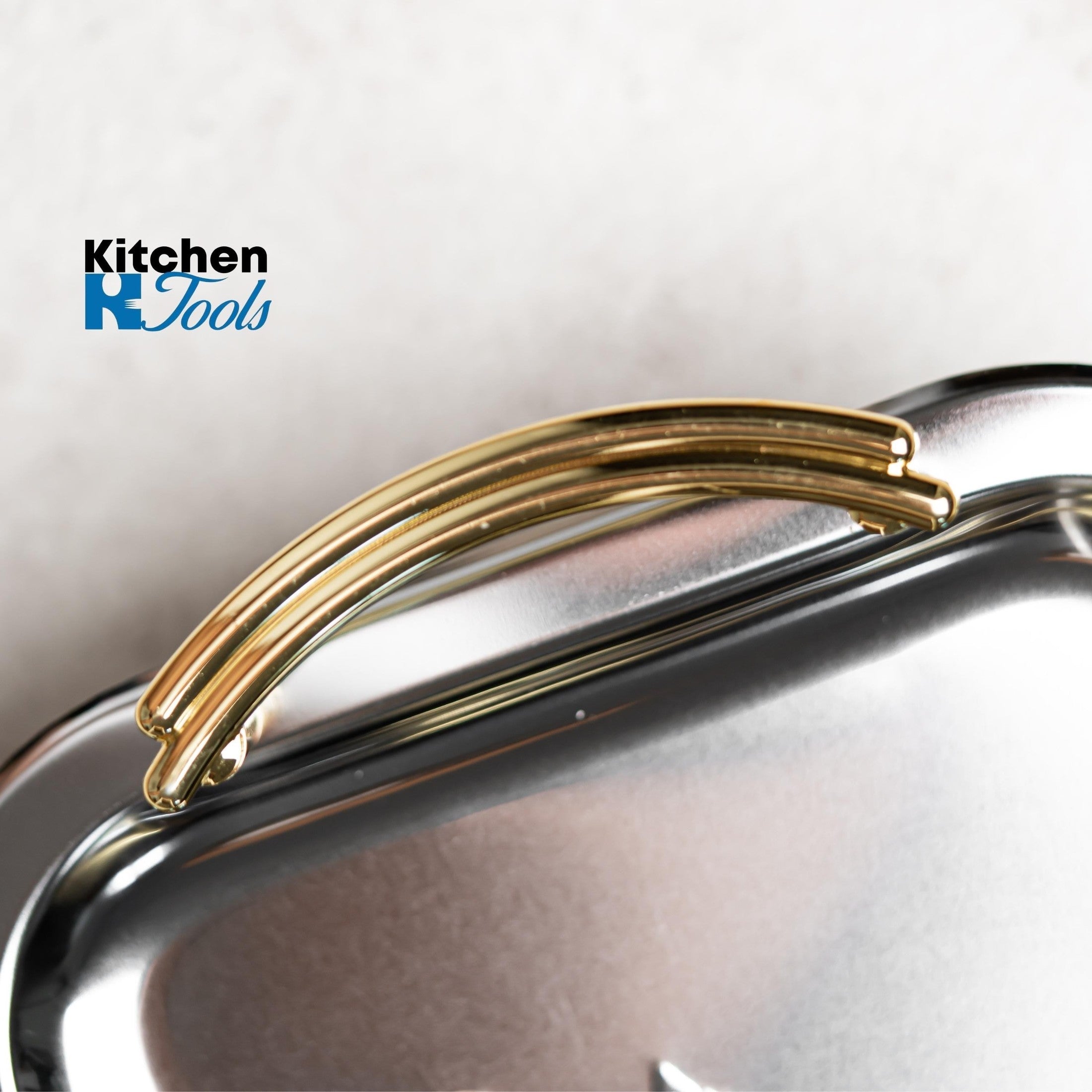 Set tavi Bohmann inox cu mânere aurii