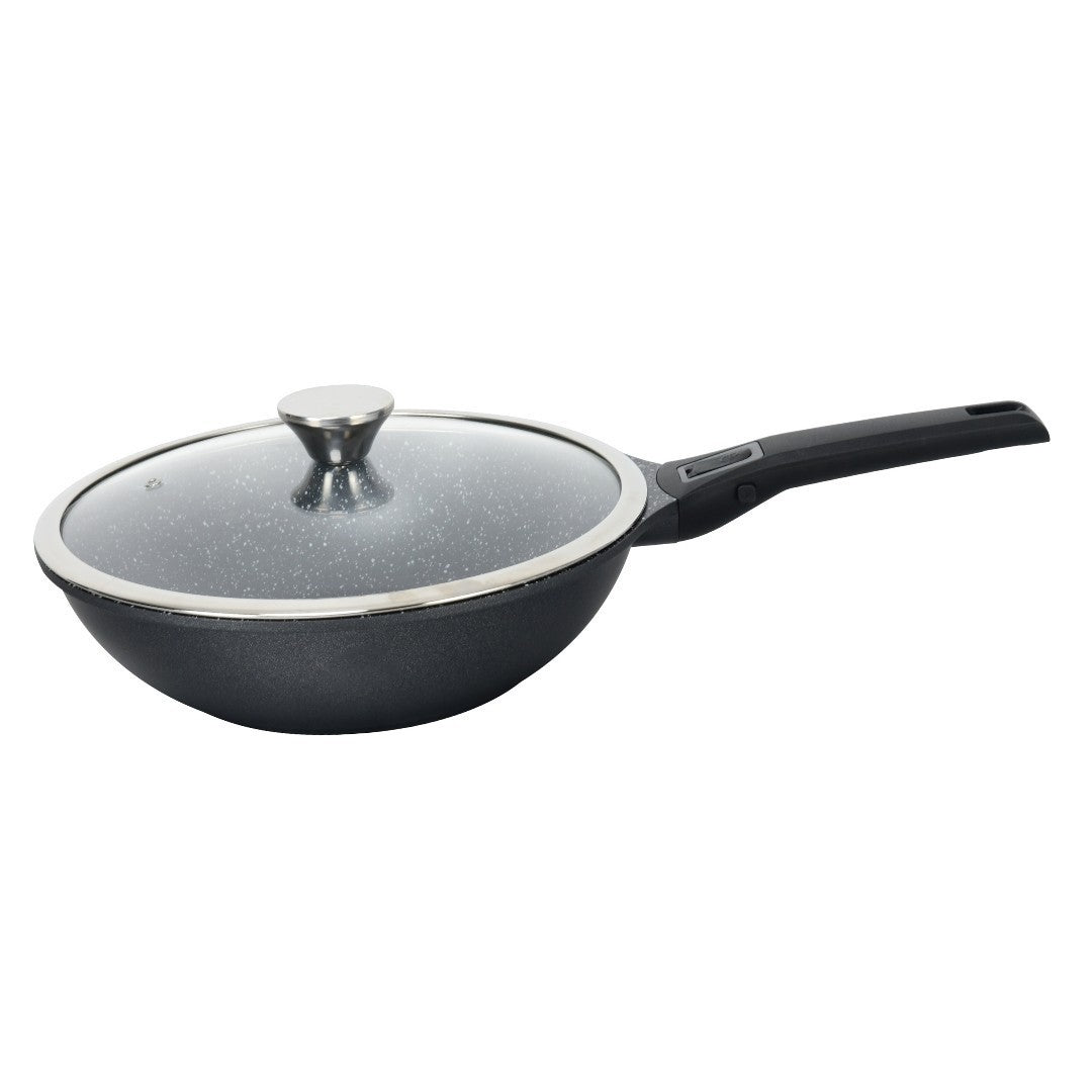 Tigaie Wok Goldmann 28cm, aluminiu, antiaderentă